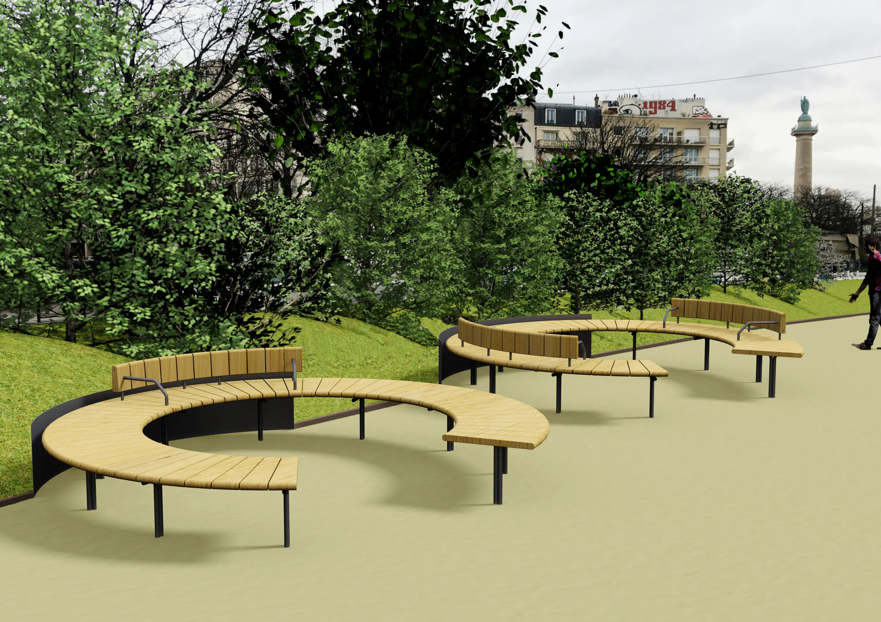 Euroform W - Verona round bench
