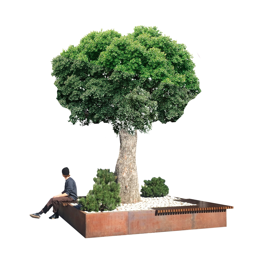 Display product Big Planters | Brunico bench from manufacturer Euroform W