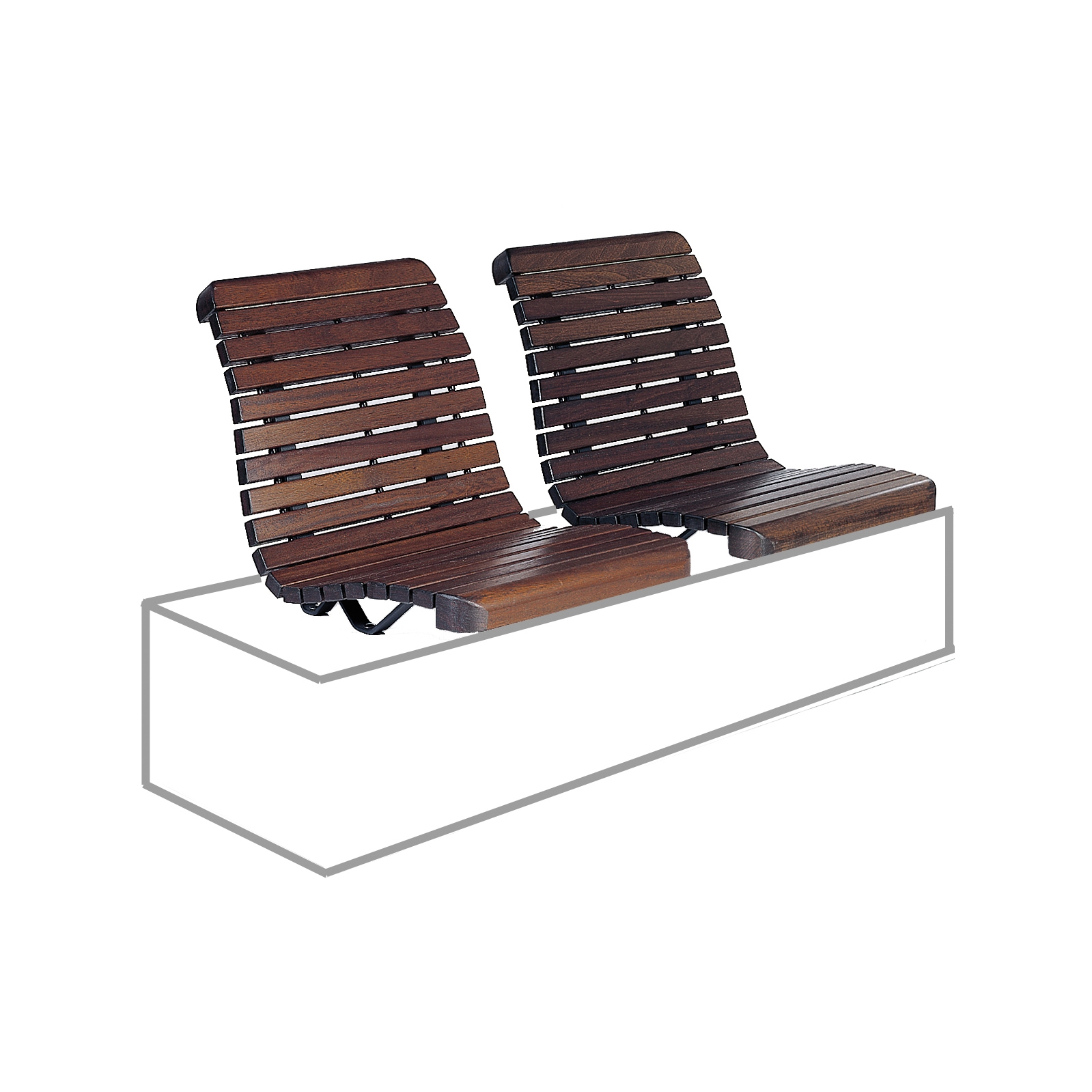 Display product Domino bench from manufacturer Euroform W
