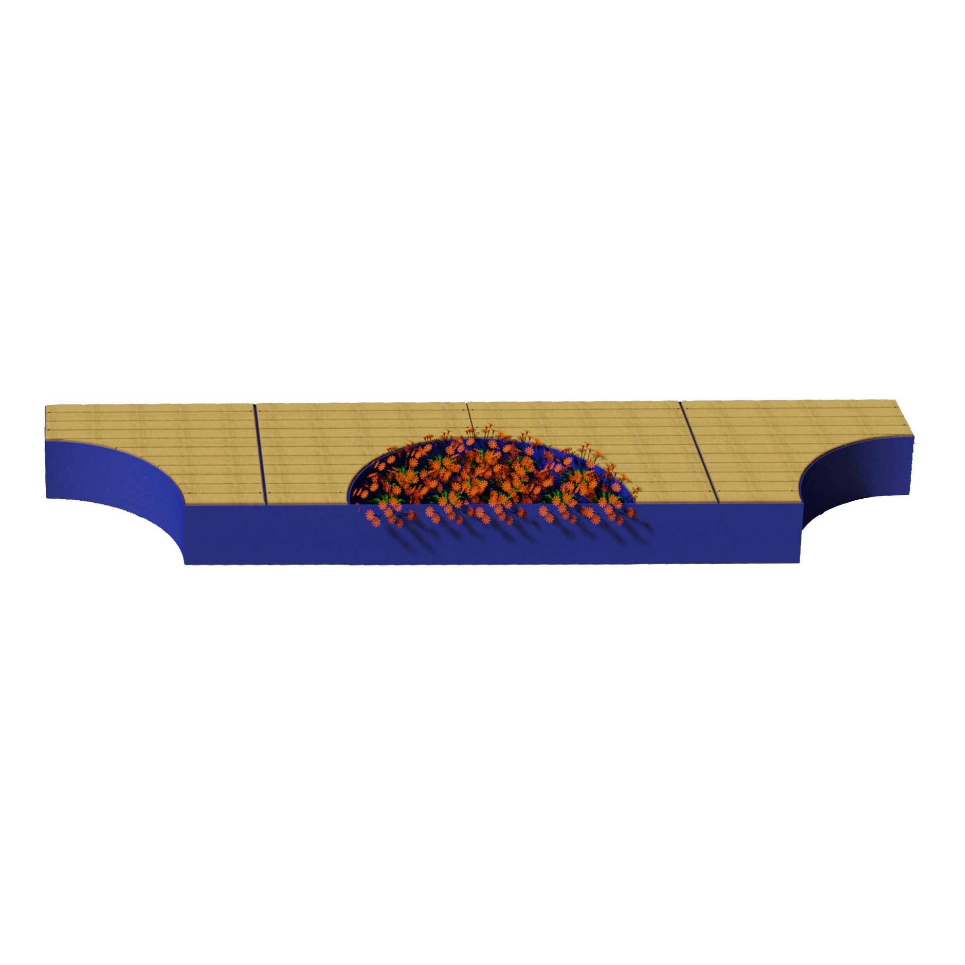 Afficher le produit Isola modular bench & planter du fabricant Euroform W