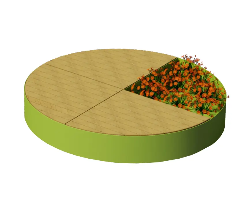 Euroform W - Isola modular bench & planter