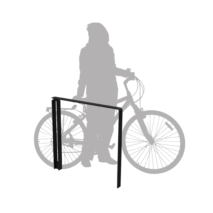 Display product Lineabici light bike rack / barrier from manufacturer Euroform W