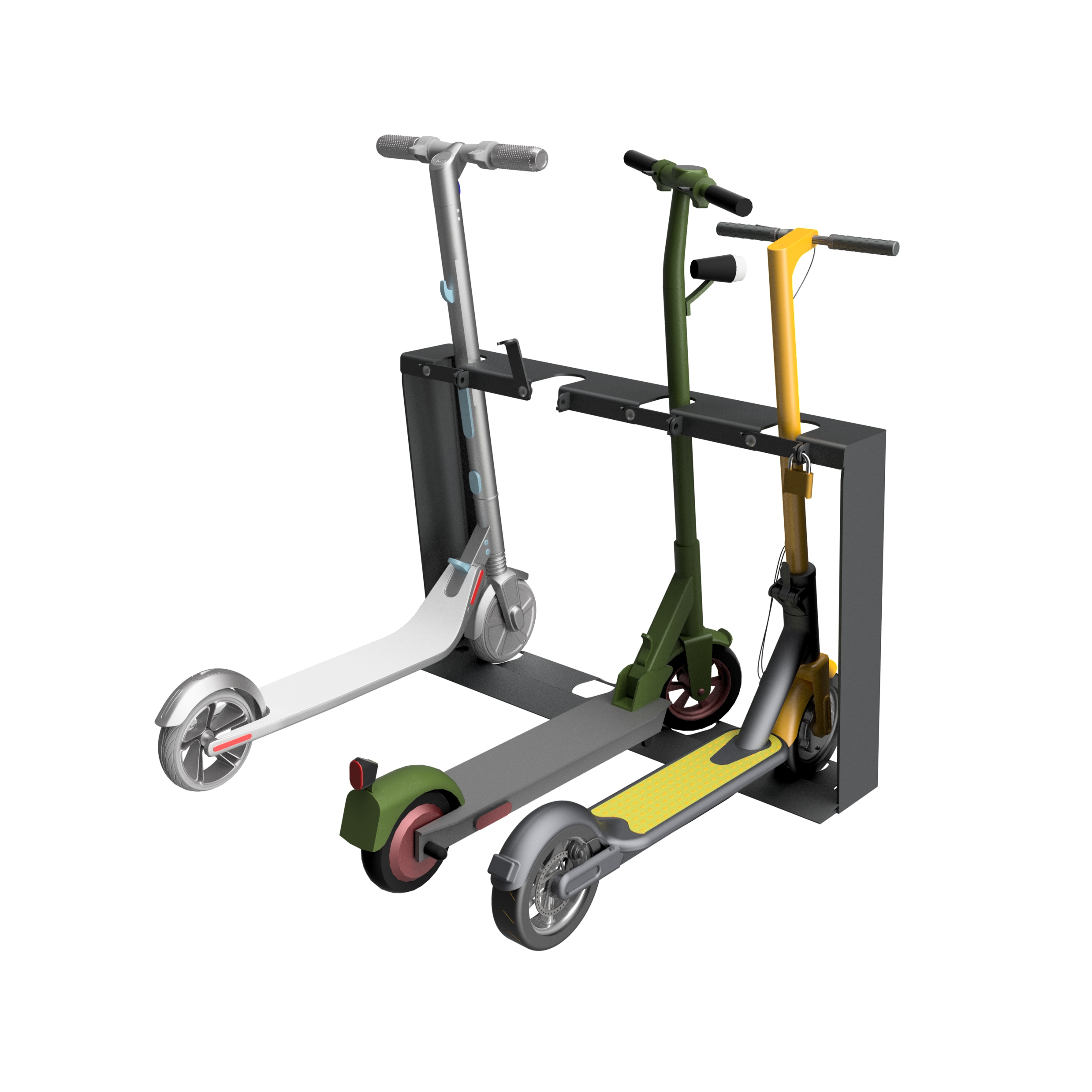 Display product Tidy e-scooter rack from manufacturer Euroform W