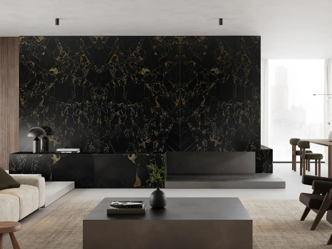 Margraf - Black natural stones | Orange Black