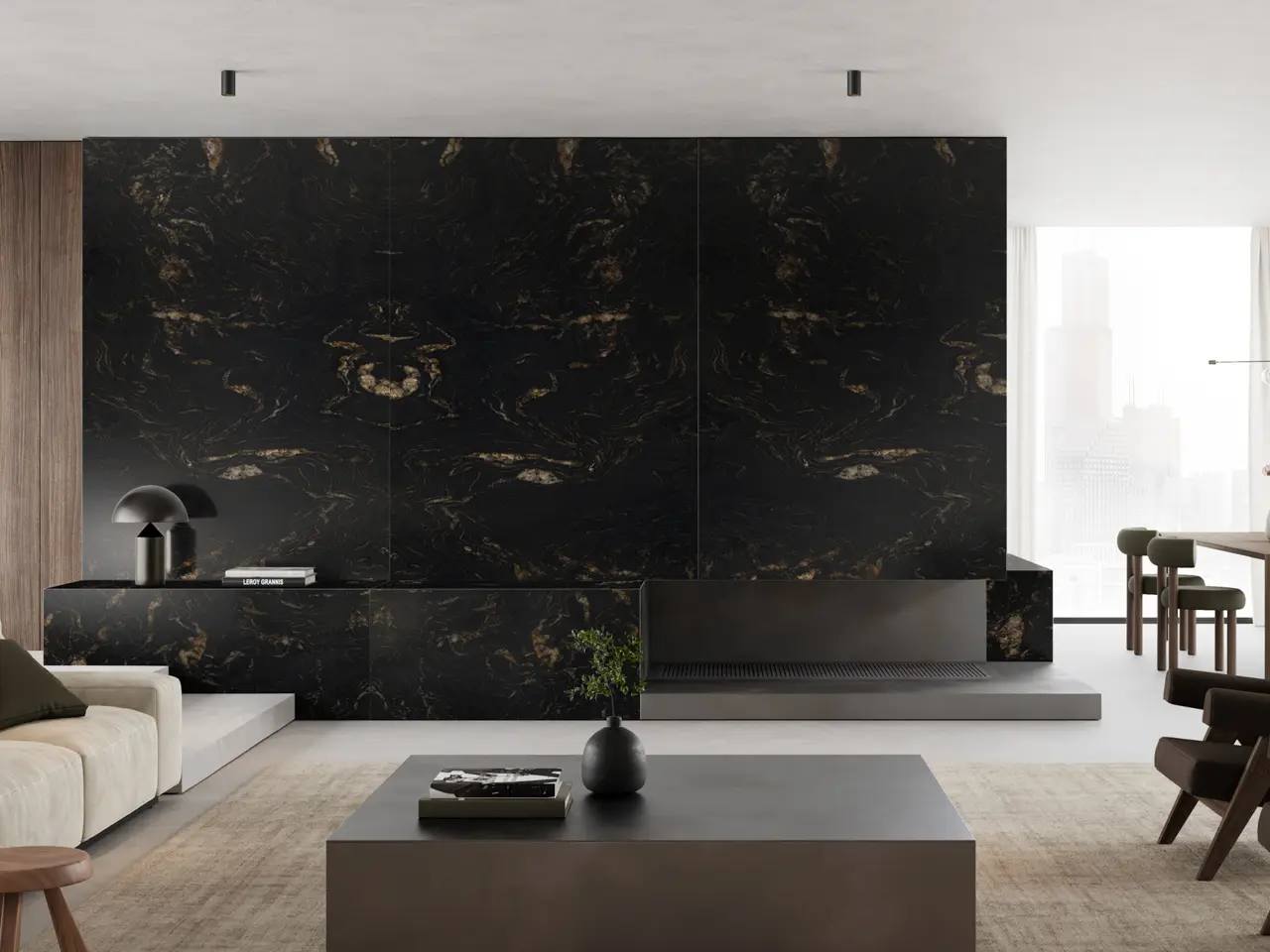 Margraf - Black natural stones | Titanium