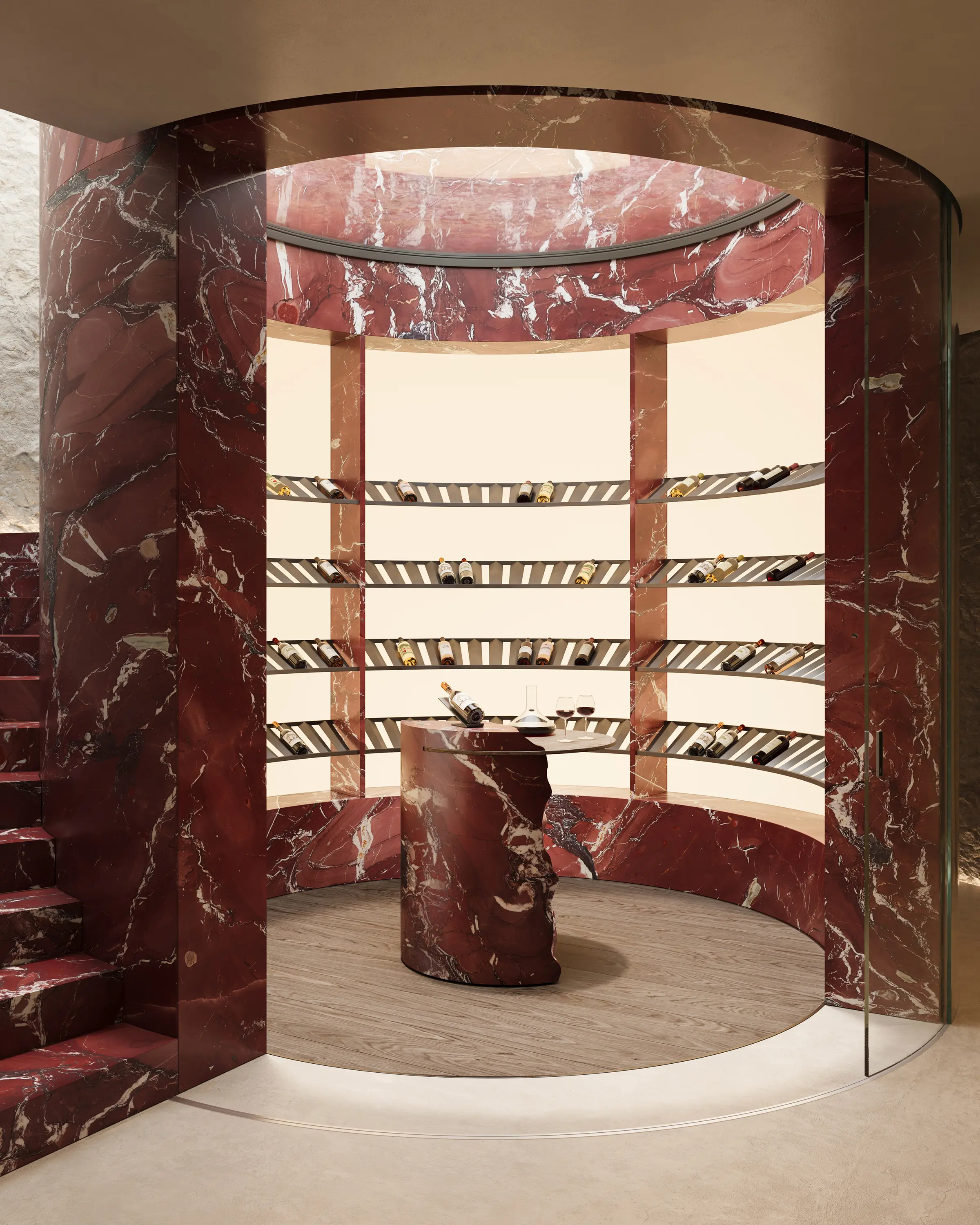 Margraf - Red natural stones | Rosso Cardinale