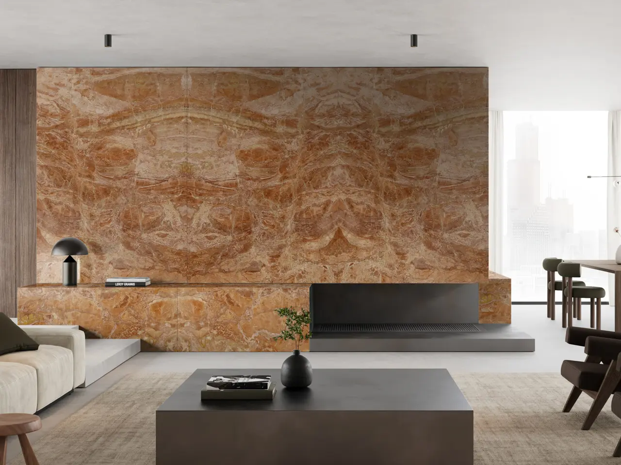 Margraf - Red natural stones | Breccia Bohemien