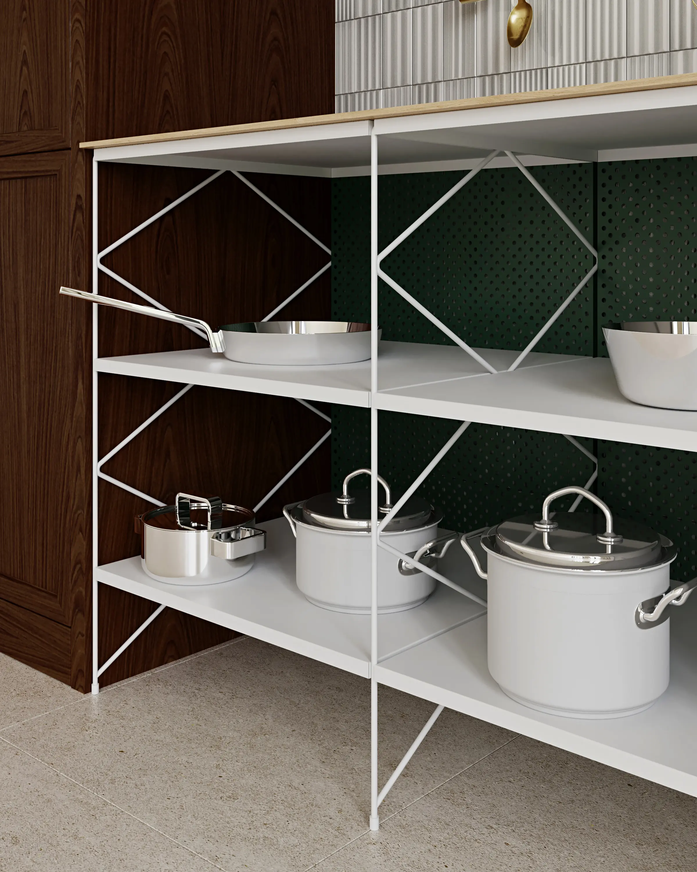 Fleysen - Kitchen Cupboard #1610 | Dark green Matt