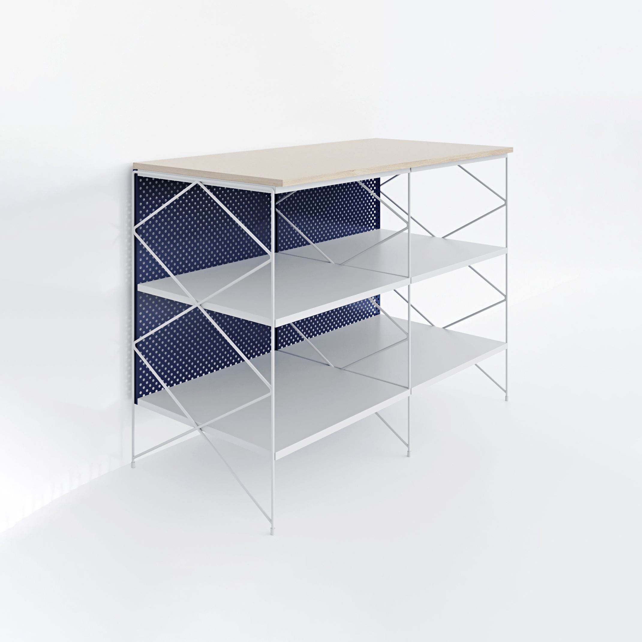 Kitchen Cabinet #1610 | Dark blue