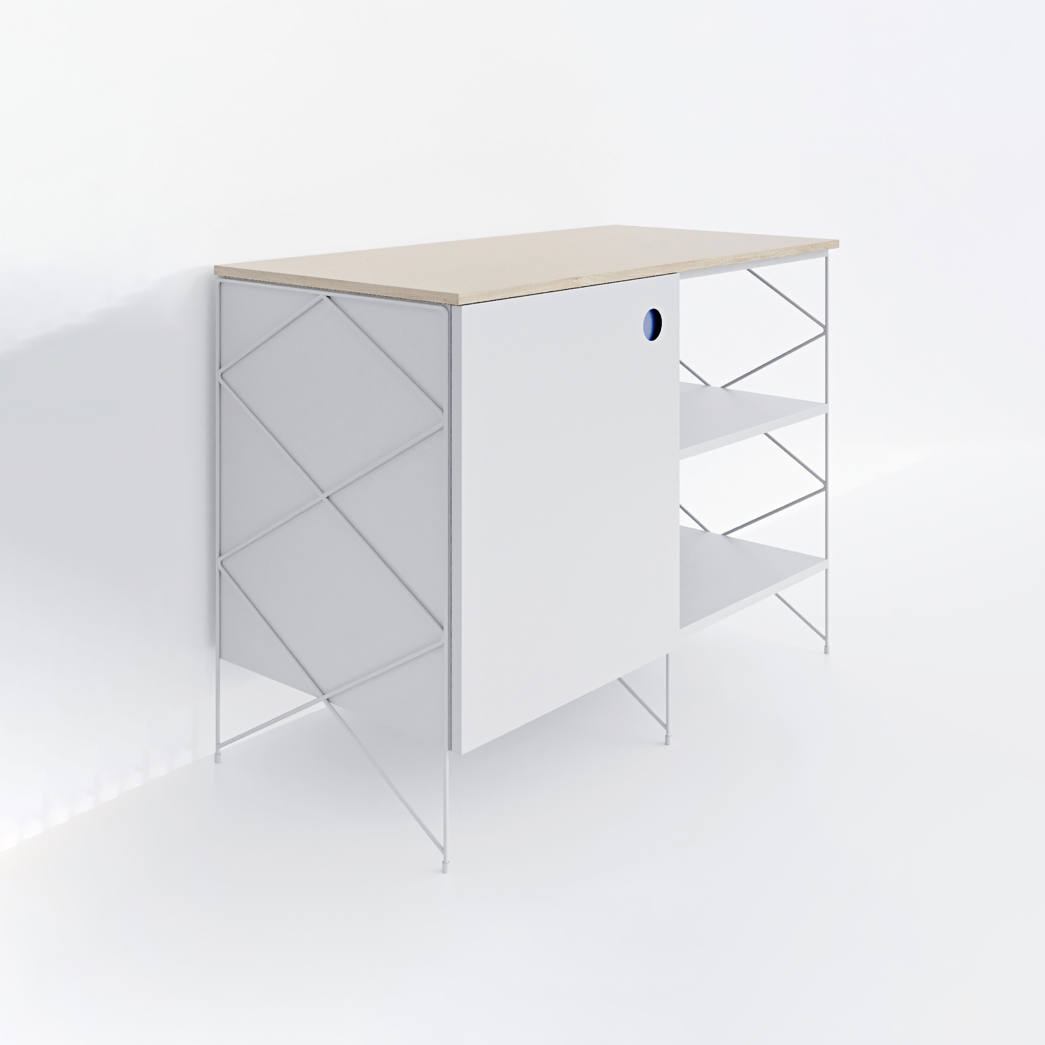 Kitchen Cabinet #1611 | Light blue