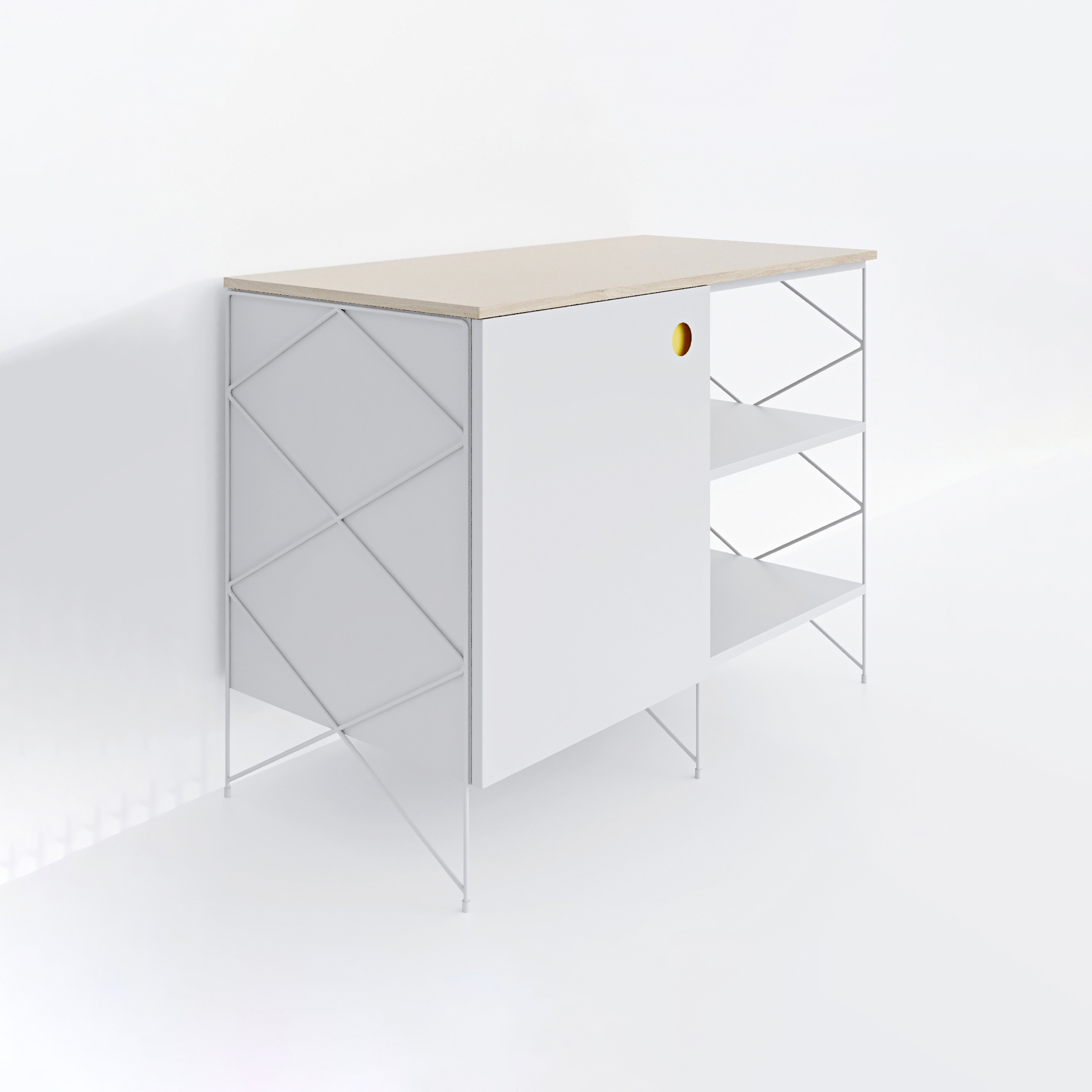 Kitchen Cabinet #1611 | Yellow