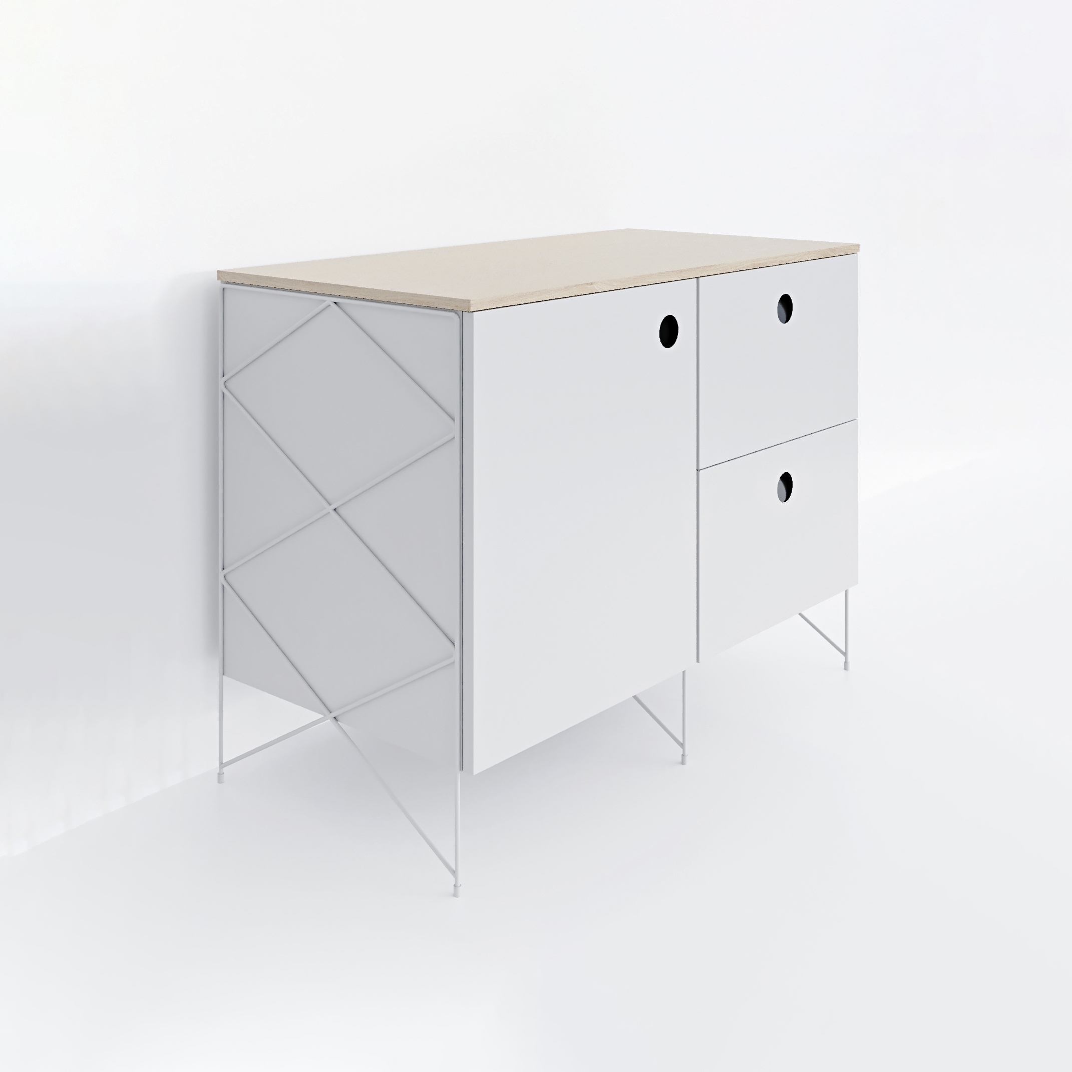 Kitchen Cabinet #1612 | Black