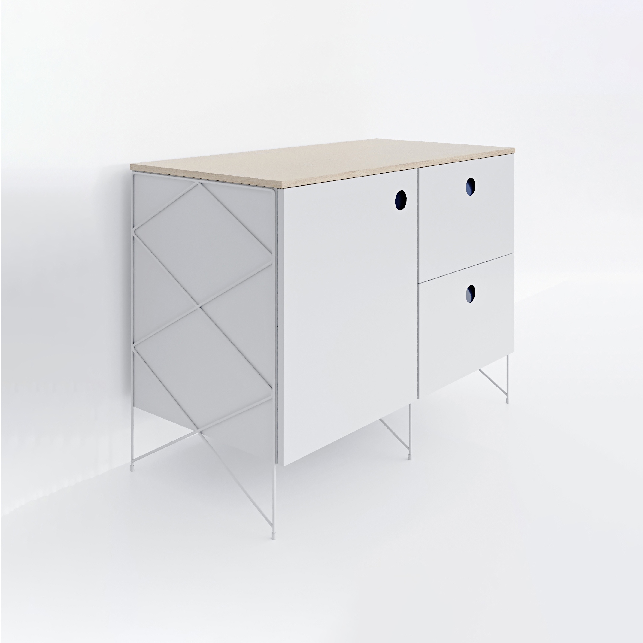 Kitchen Cabinet #1612 | Dark blue