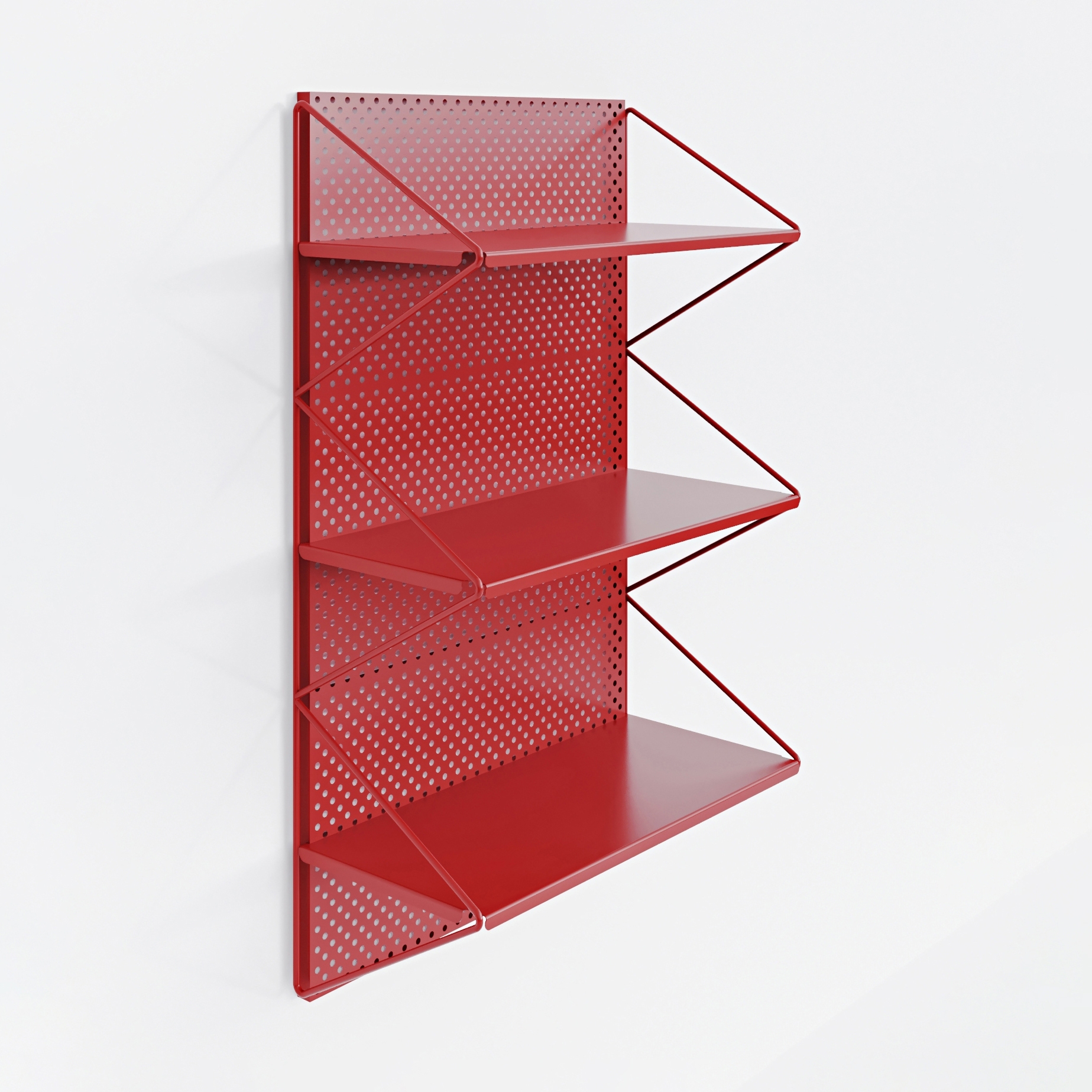 Kitchen shelving unit #1710 | Red