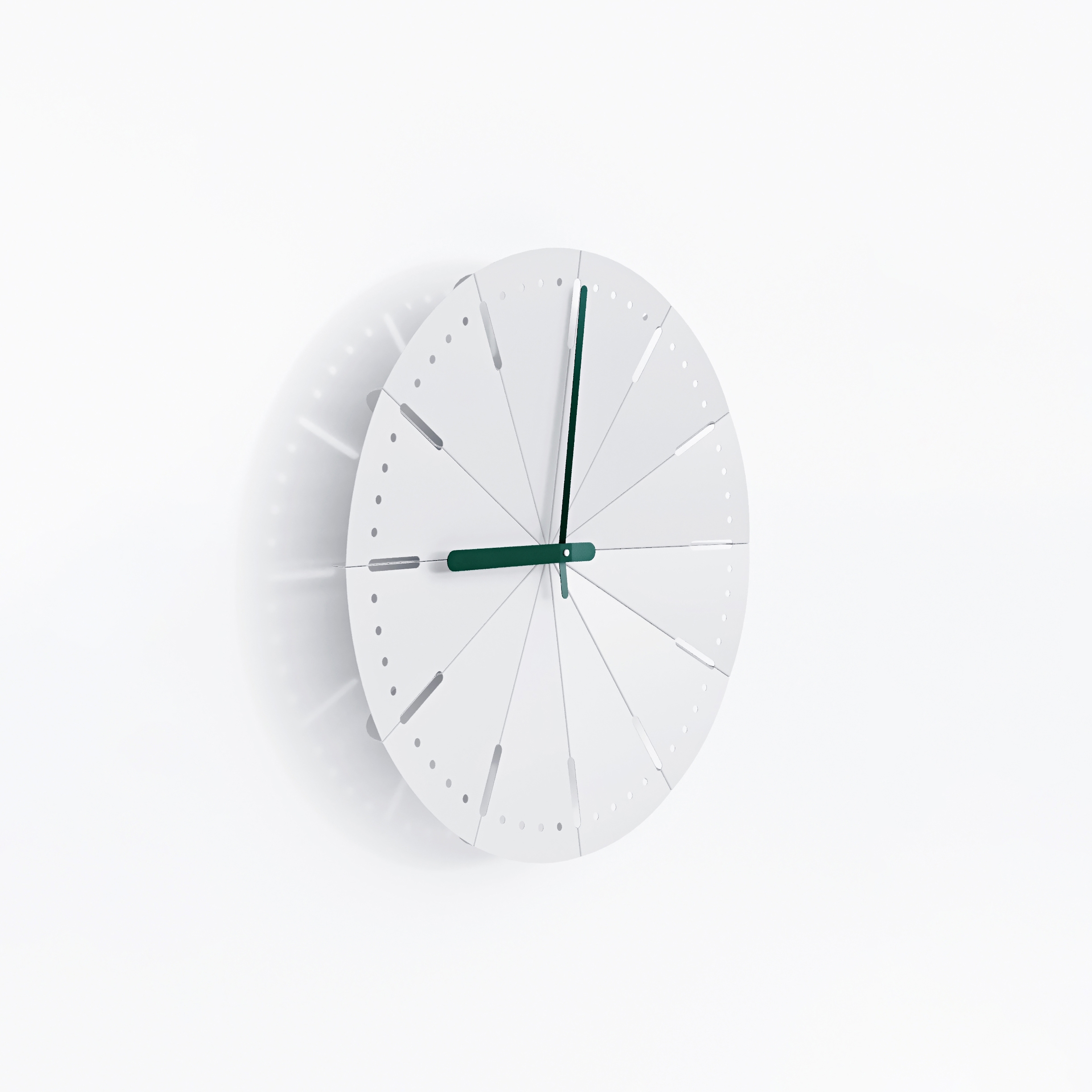Display product Wall clock #1410 | Grey Matt from manufacturer Fleysen