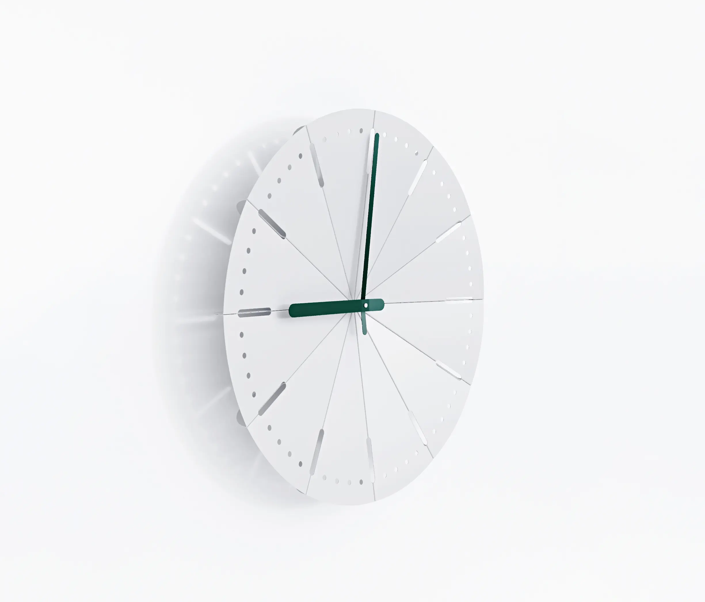 Fleysen - Wall clock #1410 | Grey Matt