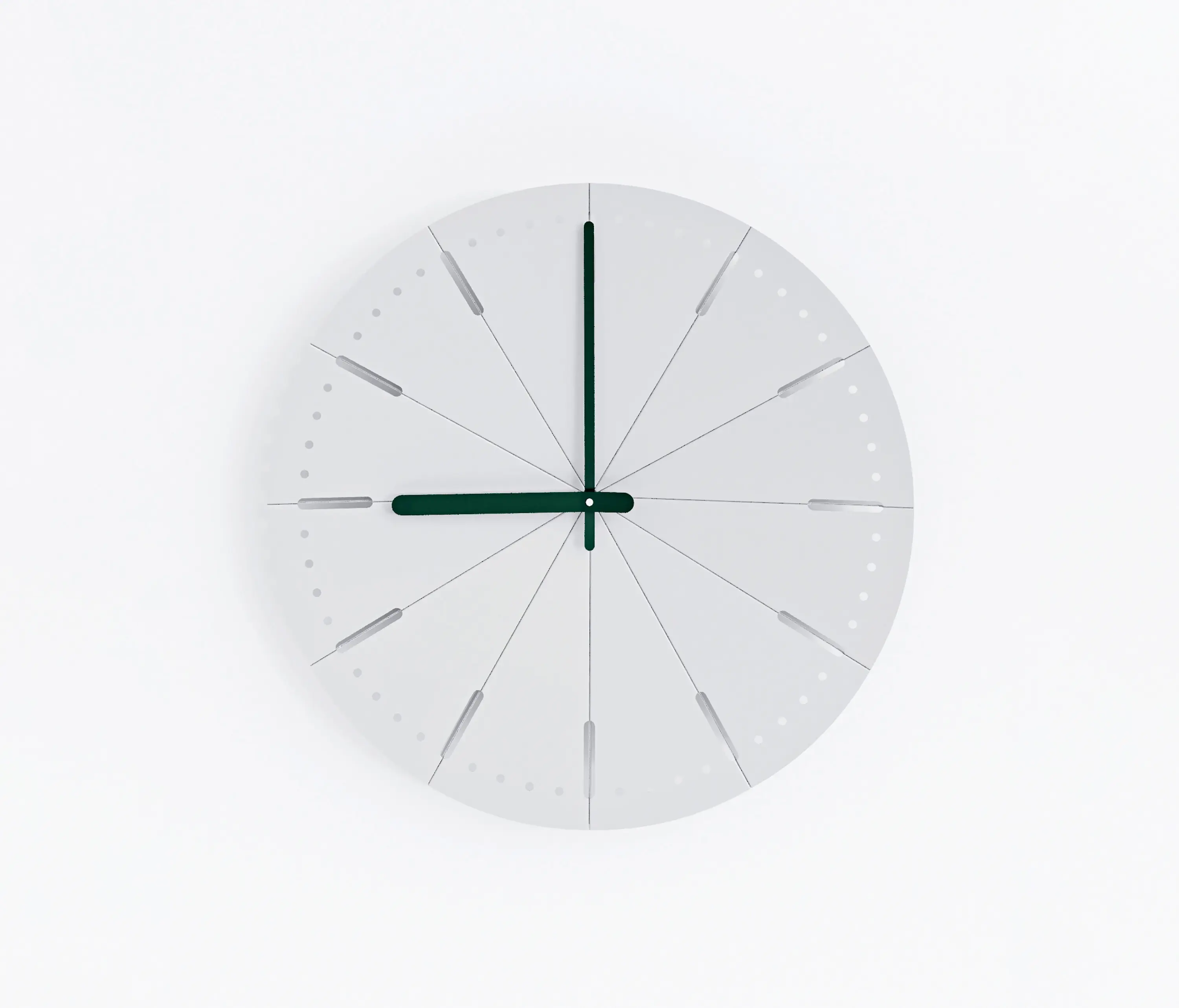 Fleysen - Wall clock #1410 | Grey Matt