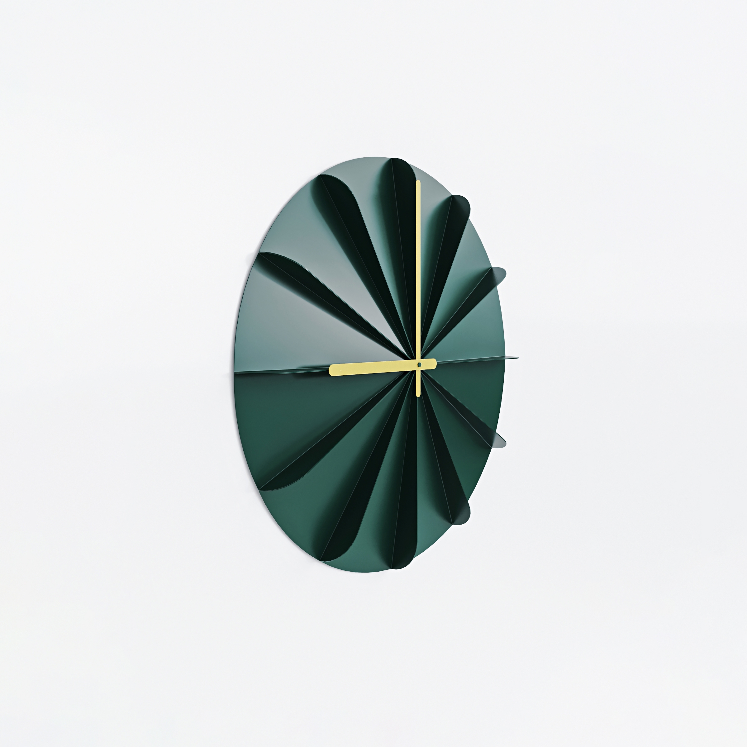 Display product Wall clock #1411 | Dark green Matt from manufacturer Fleysen
