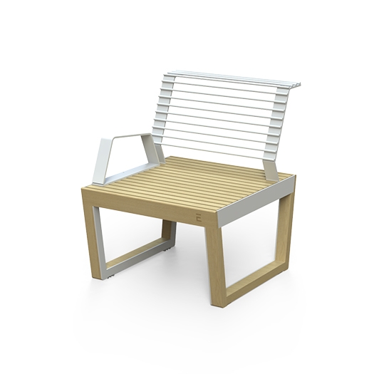 Vertoon produk Barka Armchair with Armrests van vervaardiger Egoé