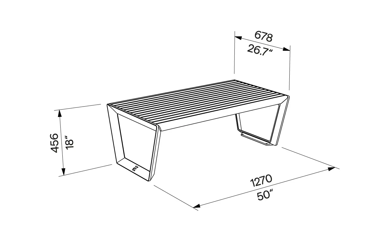 Egoé - Barka Bench