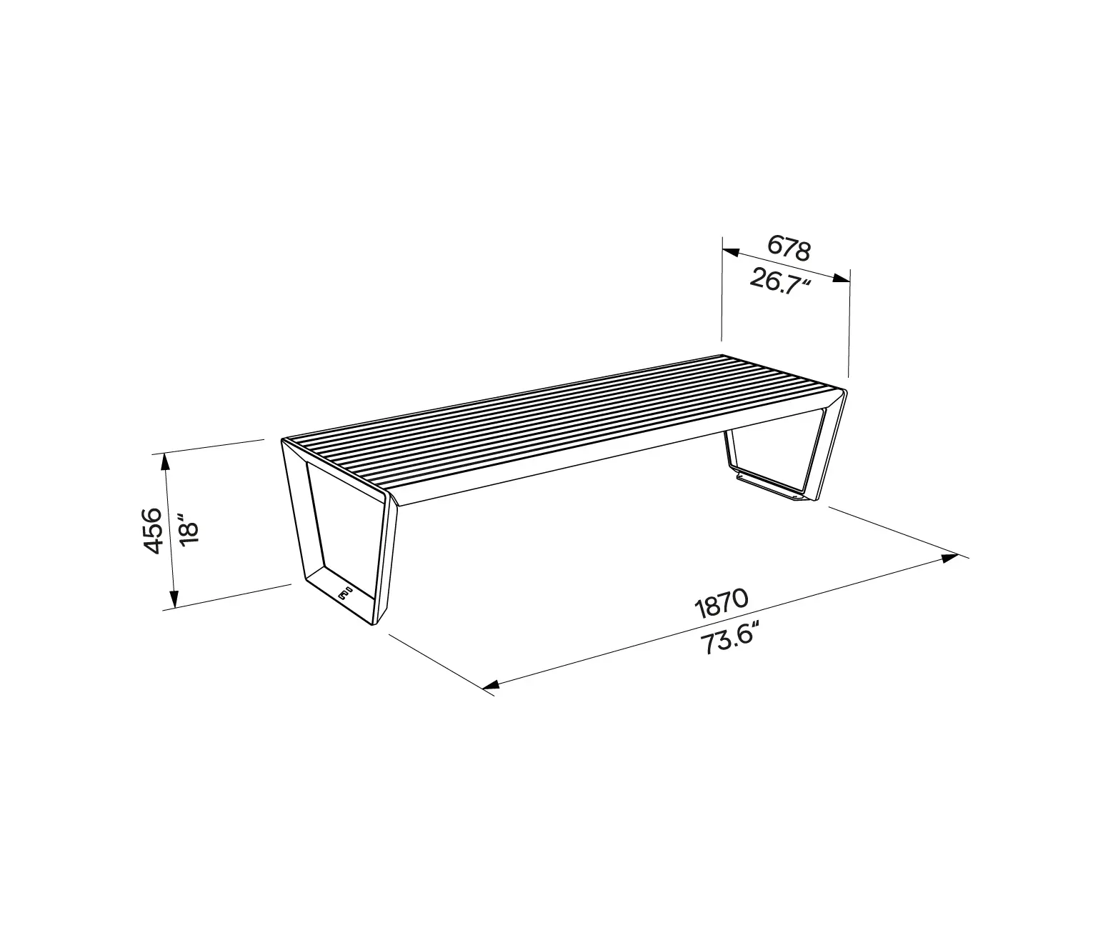 Egoé - Barka Bench