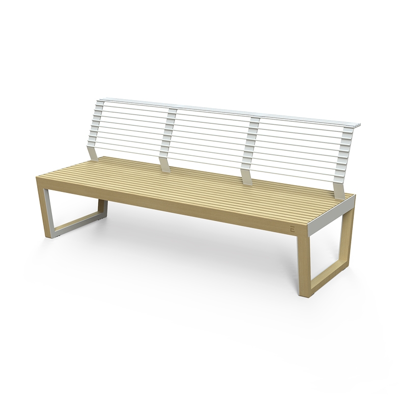 Vertoon produk Barka Three-seat Bench van vervaardiger Egoé
