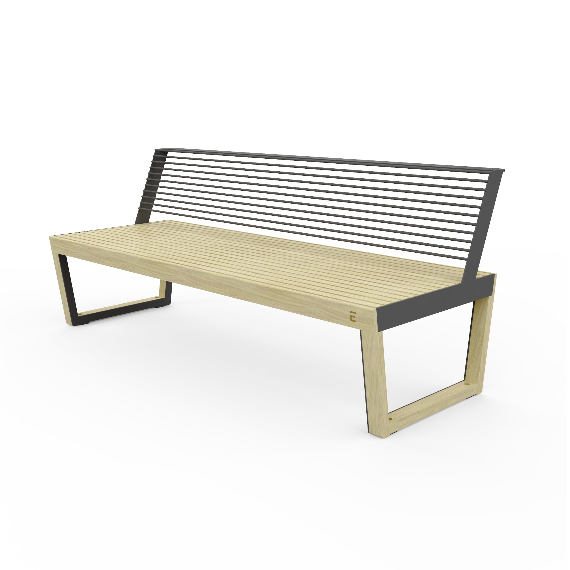 Vertoon produk Barka Three-seat Bench van vervaardiger Egoé