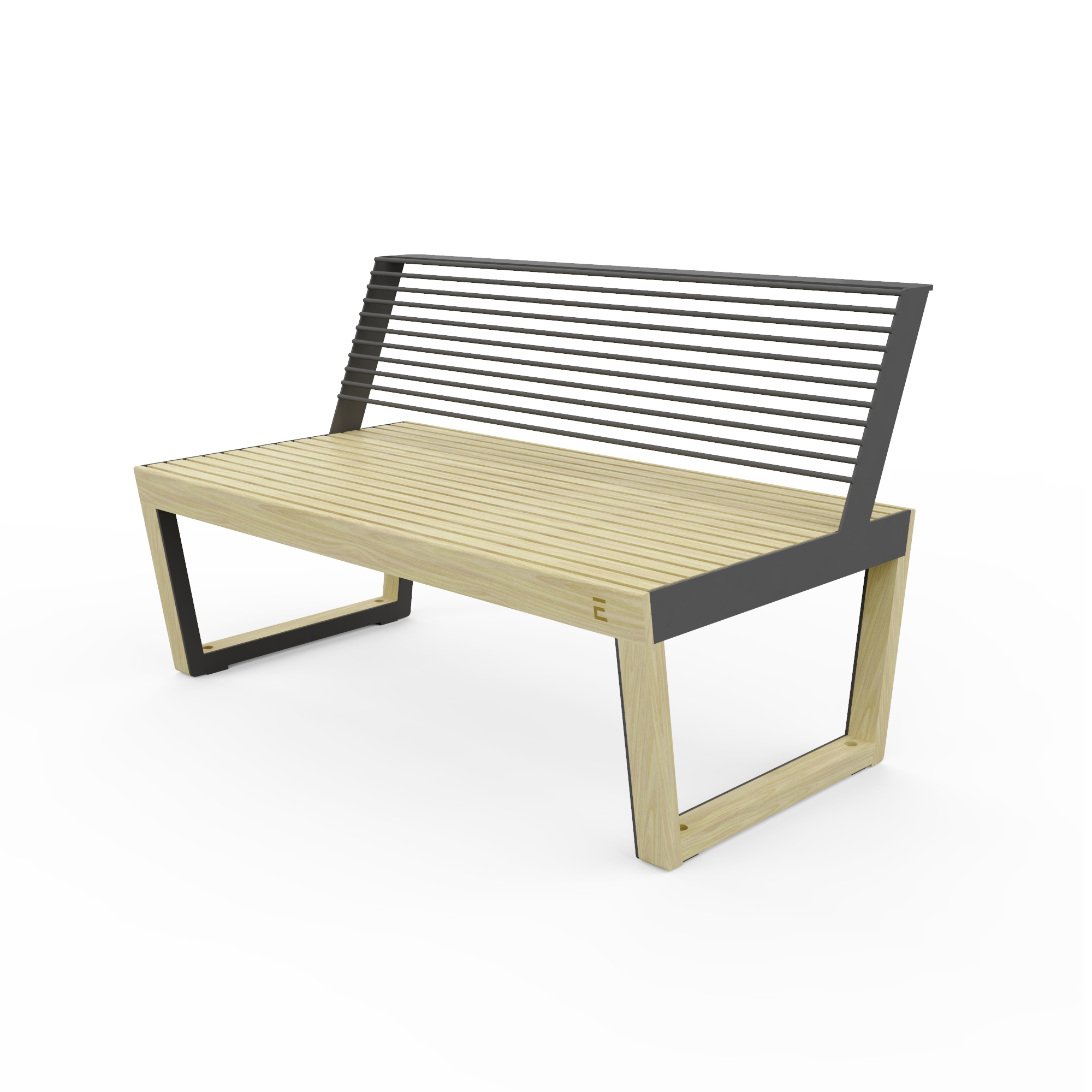 Vertoon produk Barka Two-seat Bench van vervaardiger Egoé