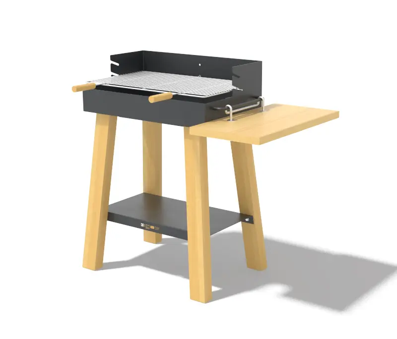 Egoé - BBQ small table grill Back to fire