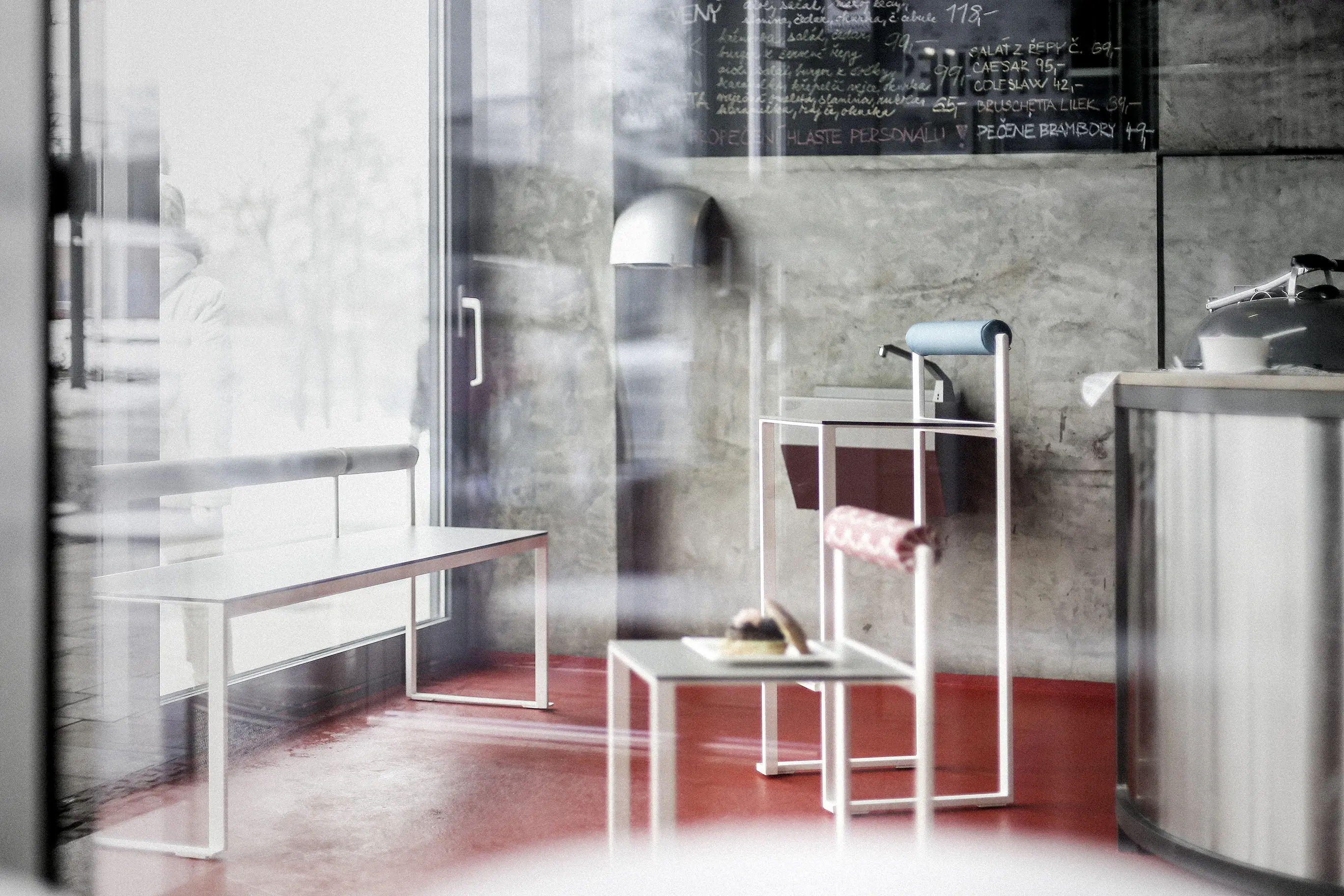 Egoé - Bench with the backrest Bistrot
