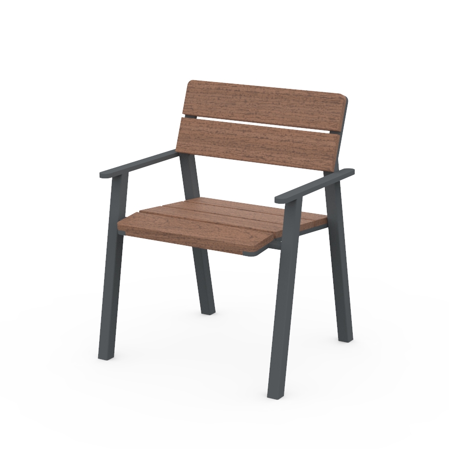 Vertoon produk Cora Chair with Armrests van vervaardiger Egoé