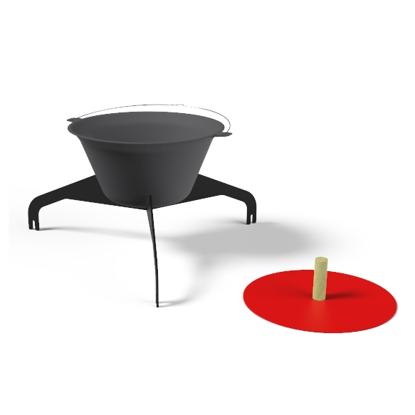 Mostra il prodotto Pot set for round firepit Back to fire del produttore Egoé