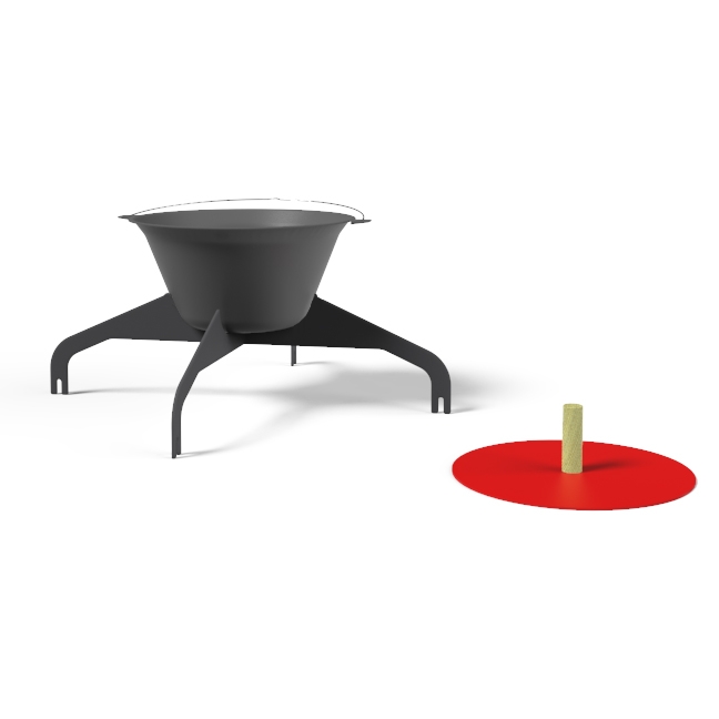 Mostra il prodotto Pot set for square firepit Back to fire del produttore Egoé
