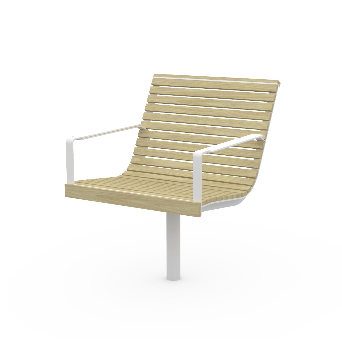 Mostrar el producto Preva Armchair with armrests, on one leg del fabricante Egoé