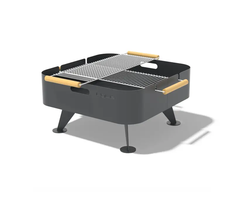 Egoé - Square firepit Back to fire