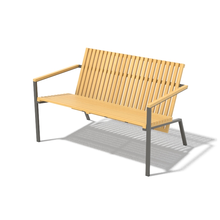 Afficher le produit Two-seat bench Axis du fabricant Egoé