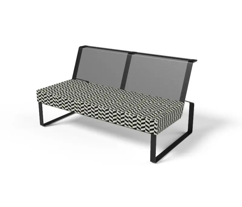 Egoé - Two-seat sofa without armrests Moja