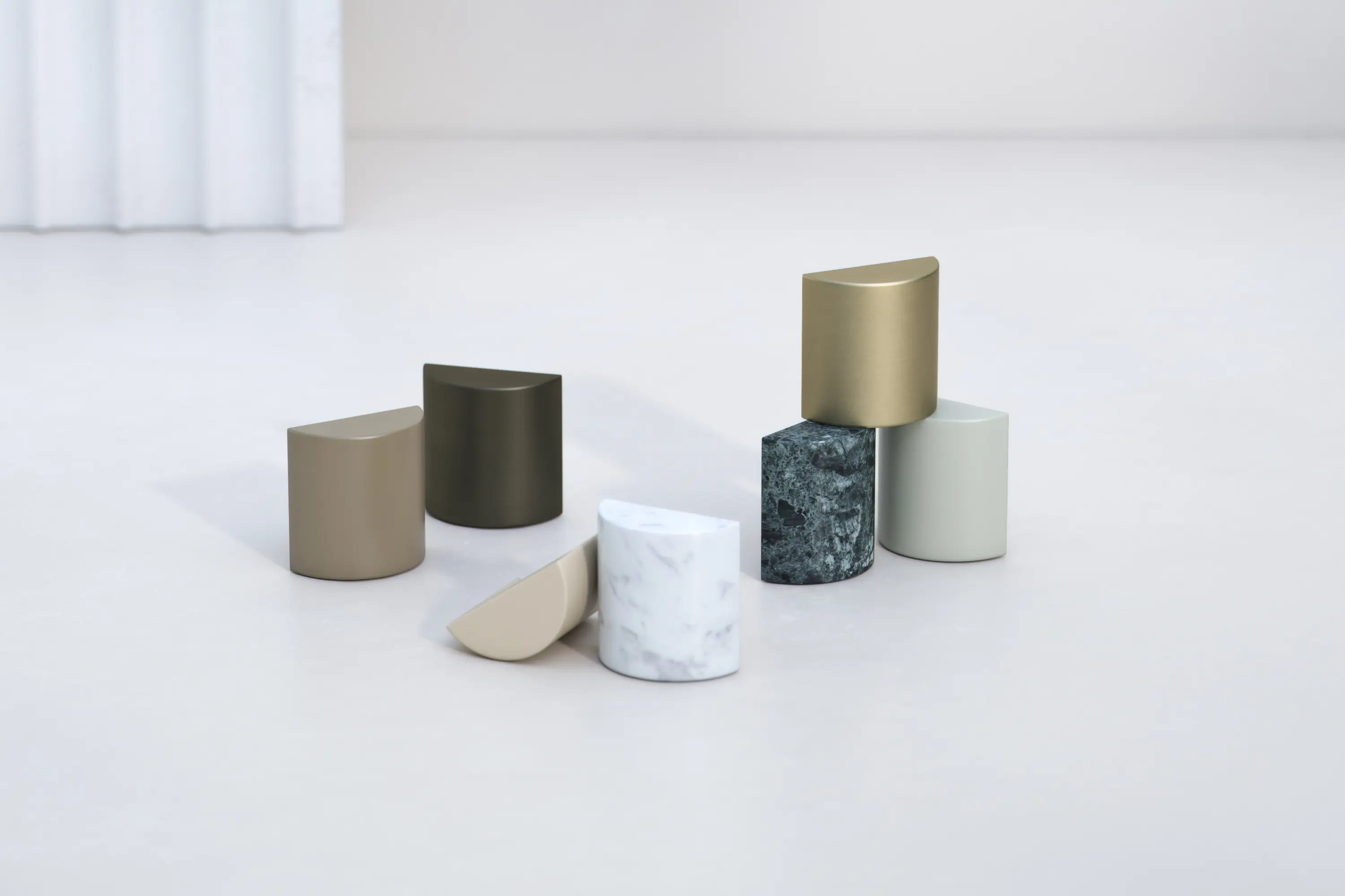 Varied Forms - Deck Mounted 3 Hole Basin Set with Cranked Spout