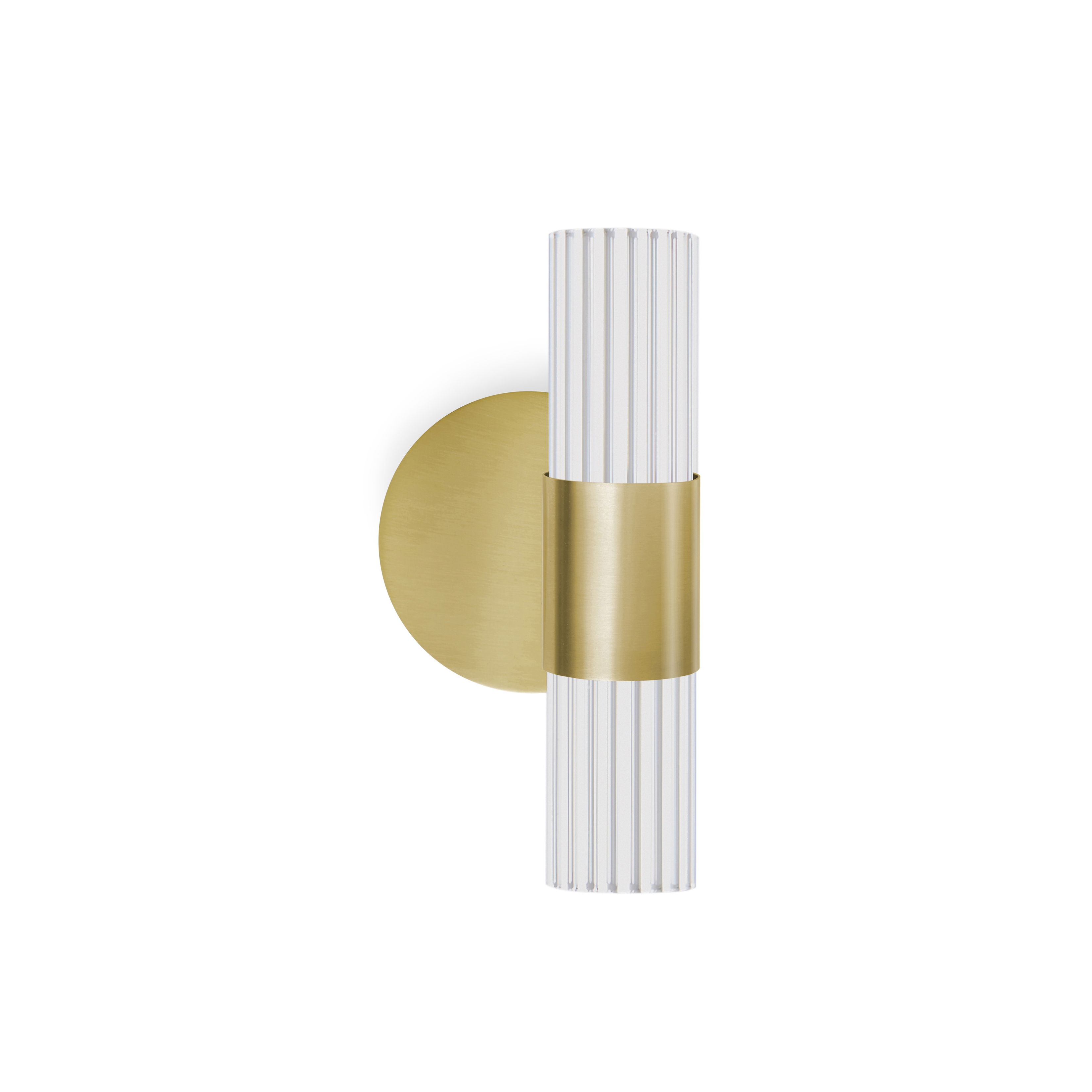 Sbarlusc | Mini Wandleuchte Gold Messing Transparentes Glas