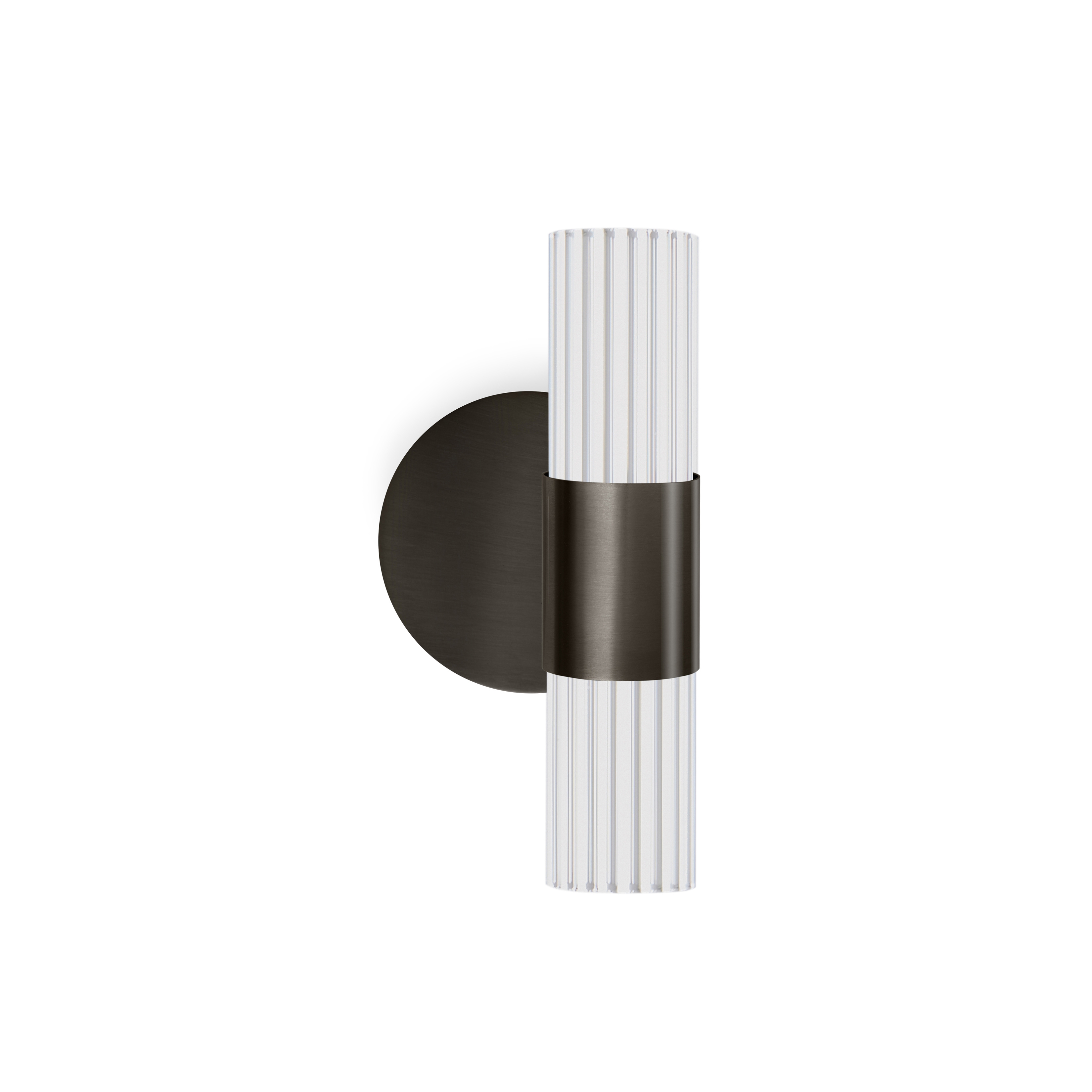Produkt Sbarlusc | Mini Wandleuchte Gun Metal Schwarz Messing Transparentes Glas des Herstellers LUCE TU anzeigen
