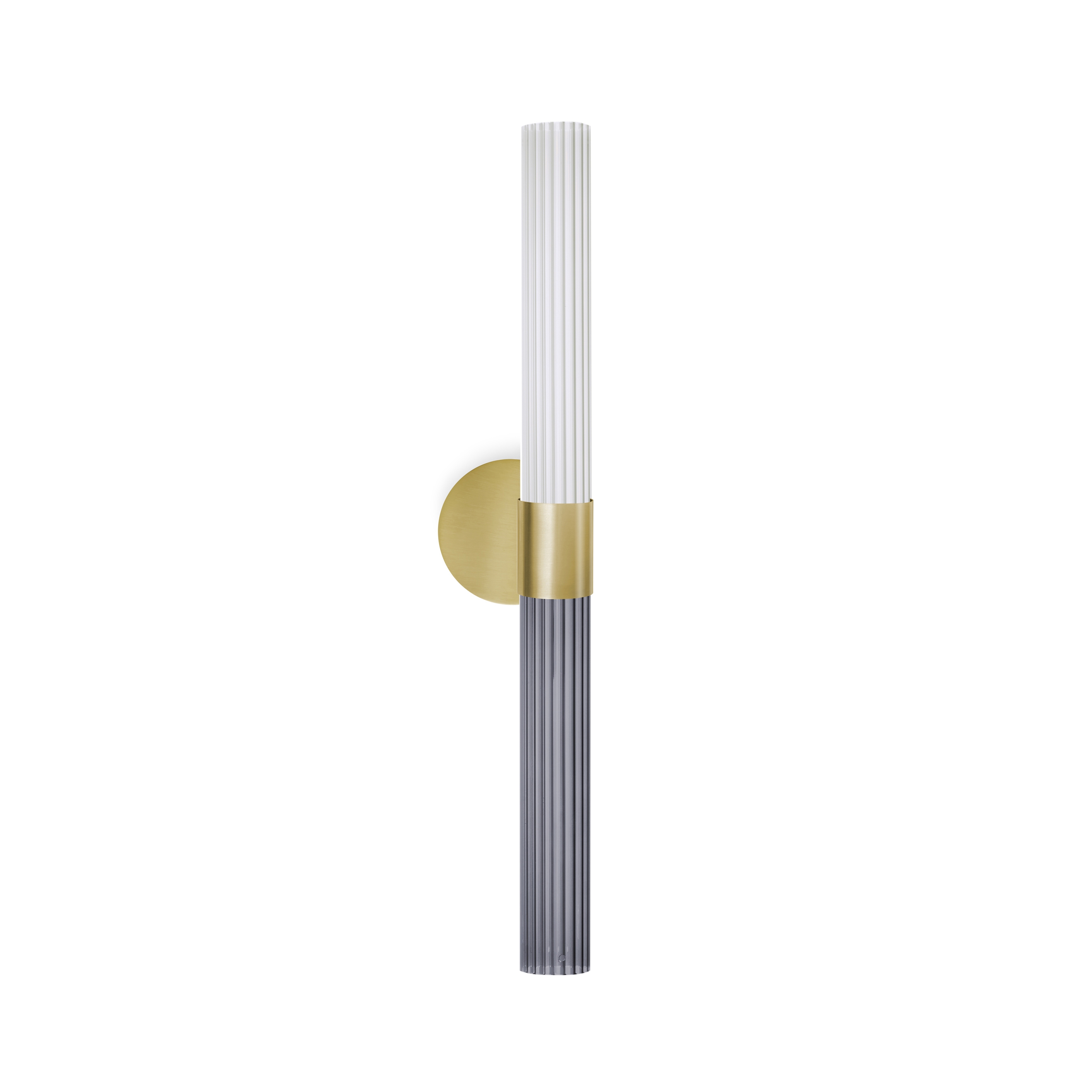 Produkt Sbarlusc | Wandleuchte aus Goldmessing und Fumè-Glas des Herstellers LUCE TU anzeigen