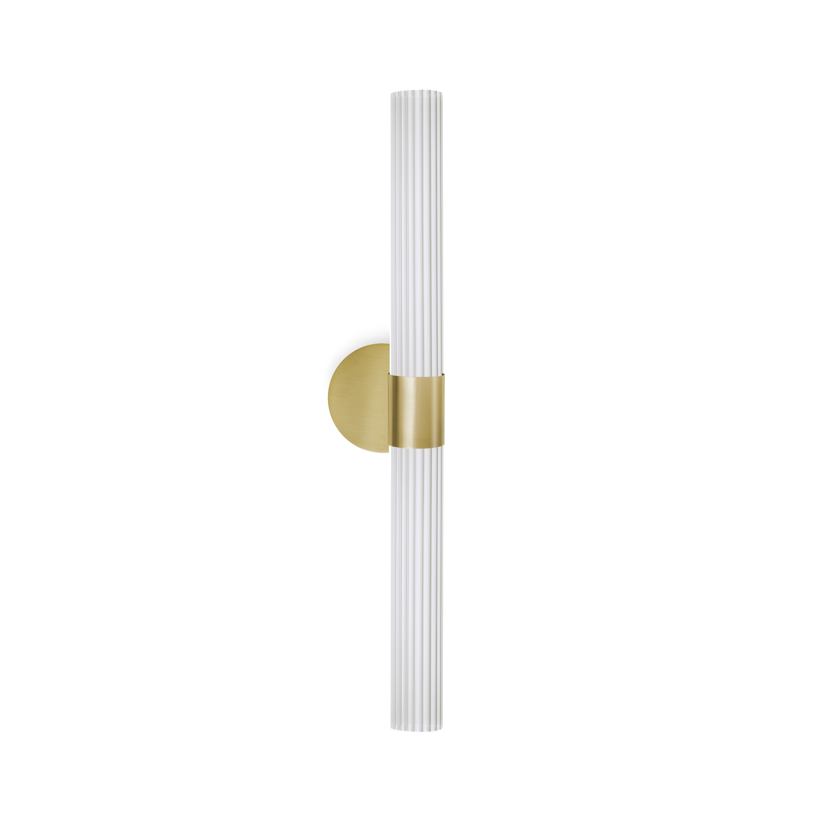 Sbarlusc | Wandleuchte aus Goldenem Messing und Transparentem Glas