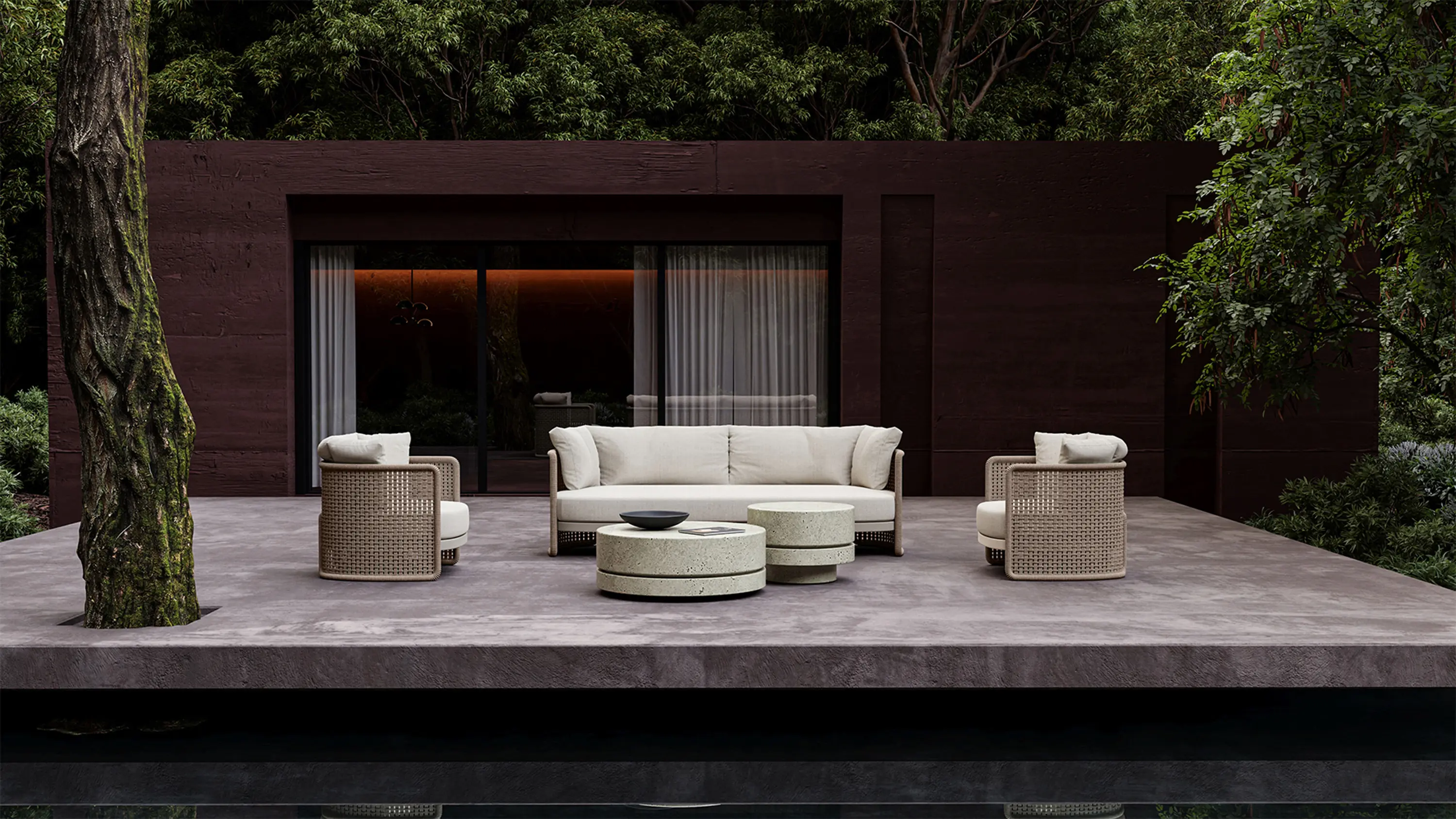 SNOC - Miura-bisque 3 Seater Sofa