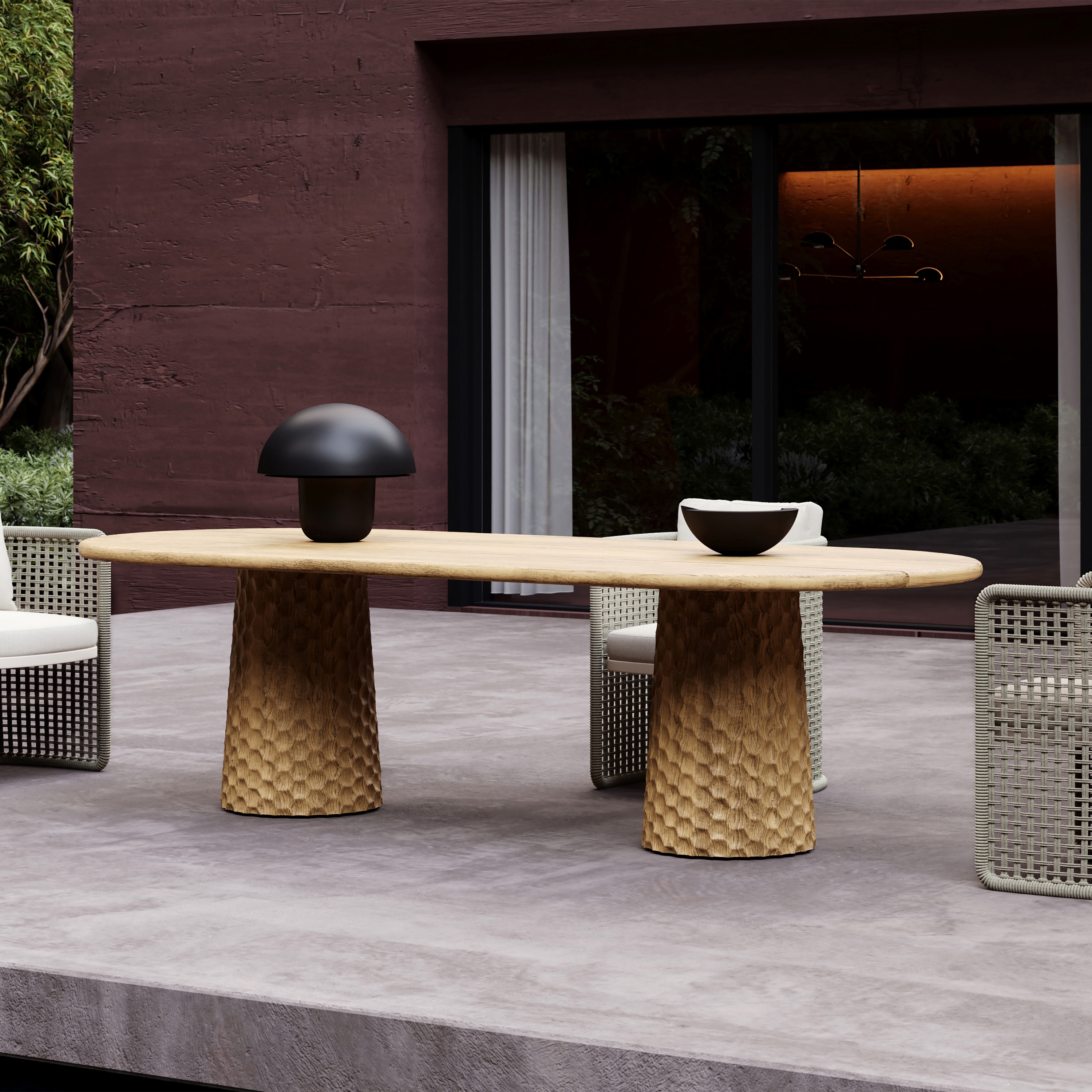 Afficher le produit Miura Carving Dining Table du fabricant SNOC