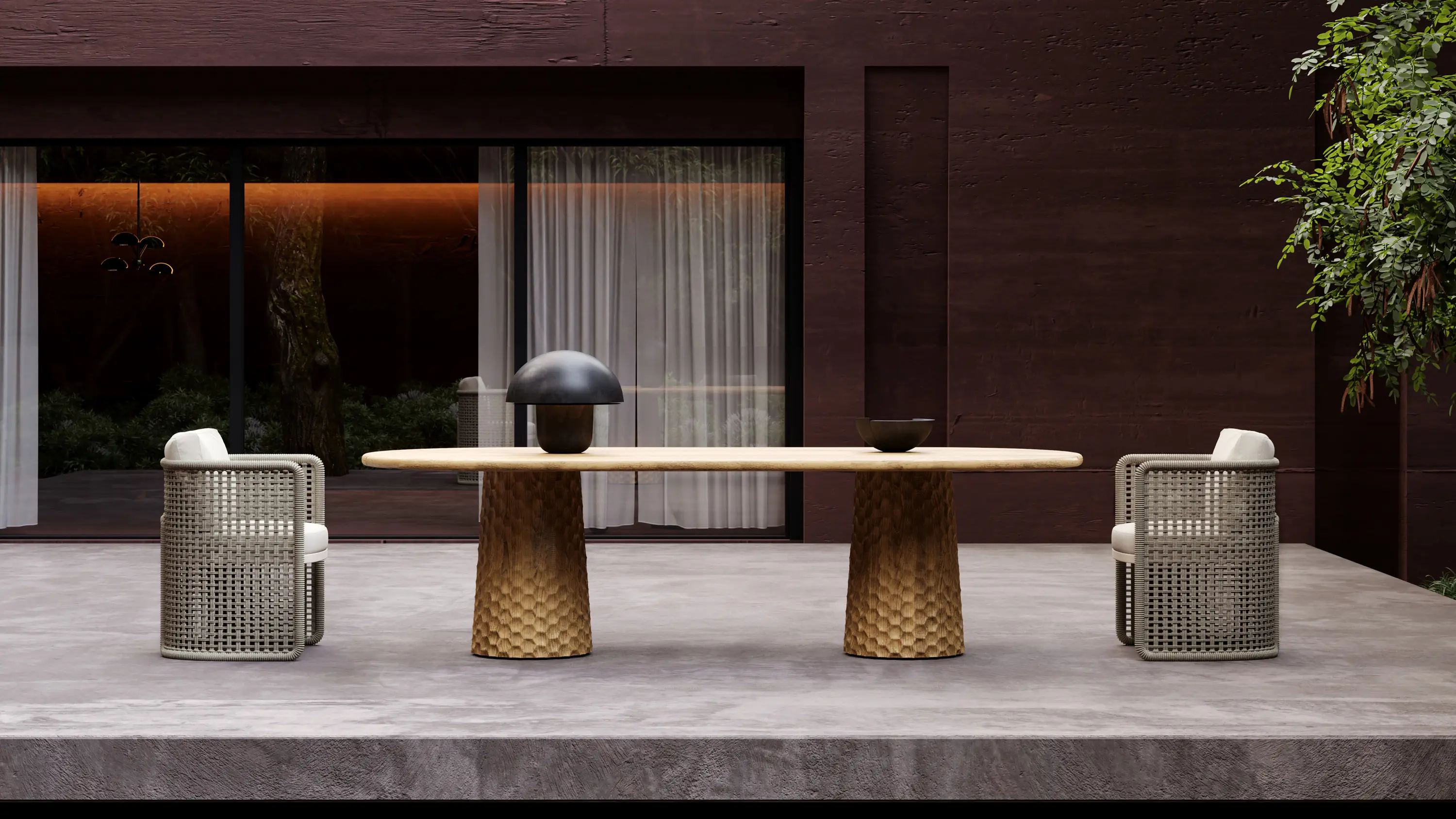 SNOC - Miura Carving Dining Table
