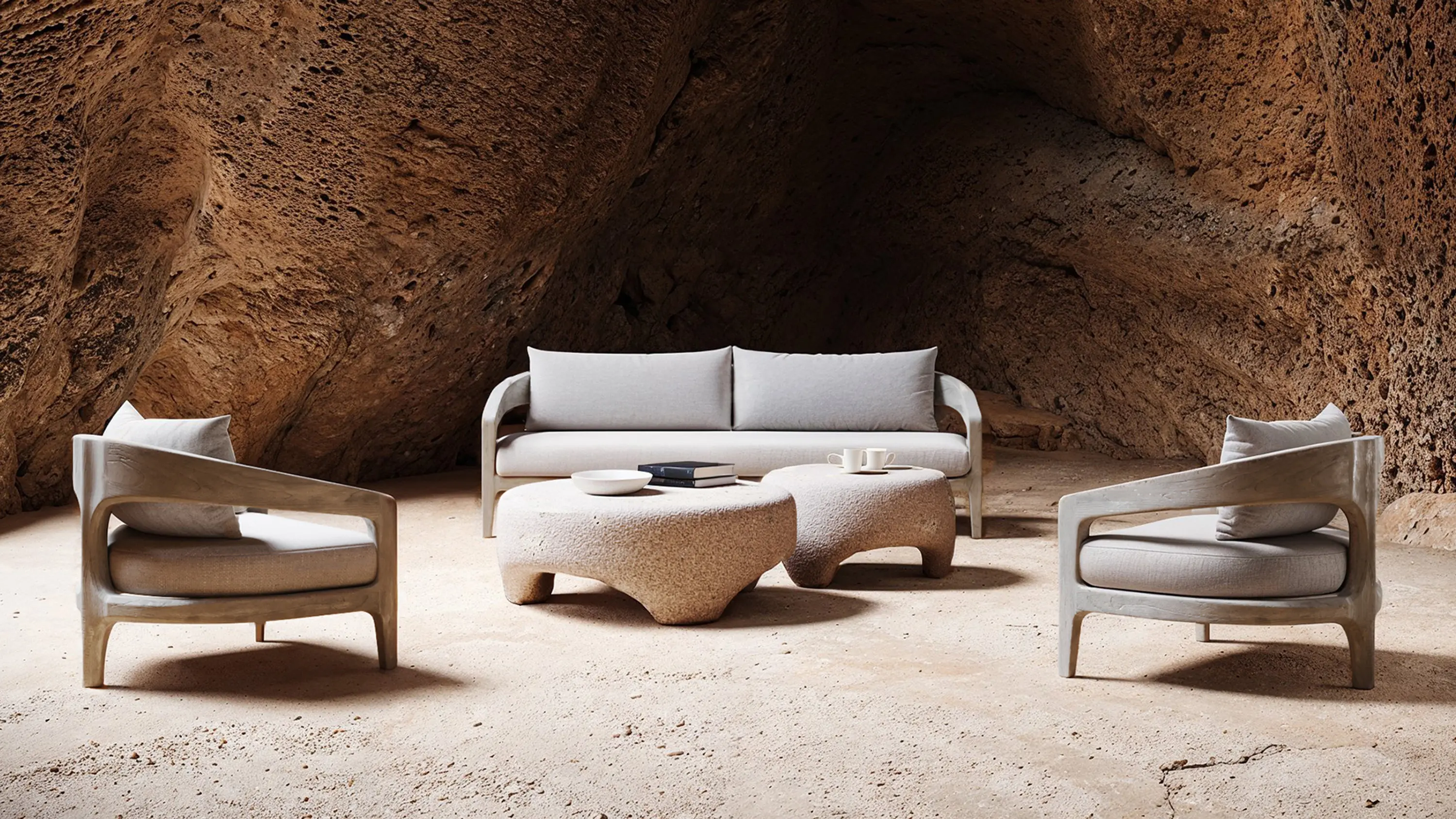 SNOC - Whale-Ash 3 Seater Sofa