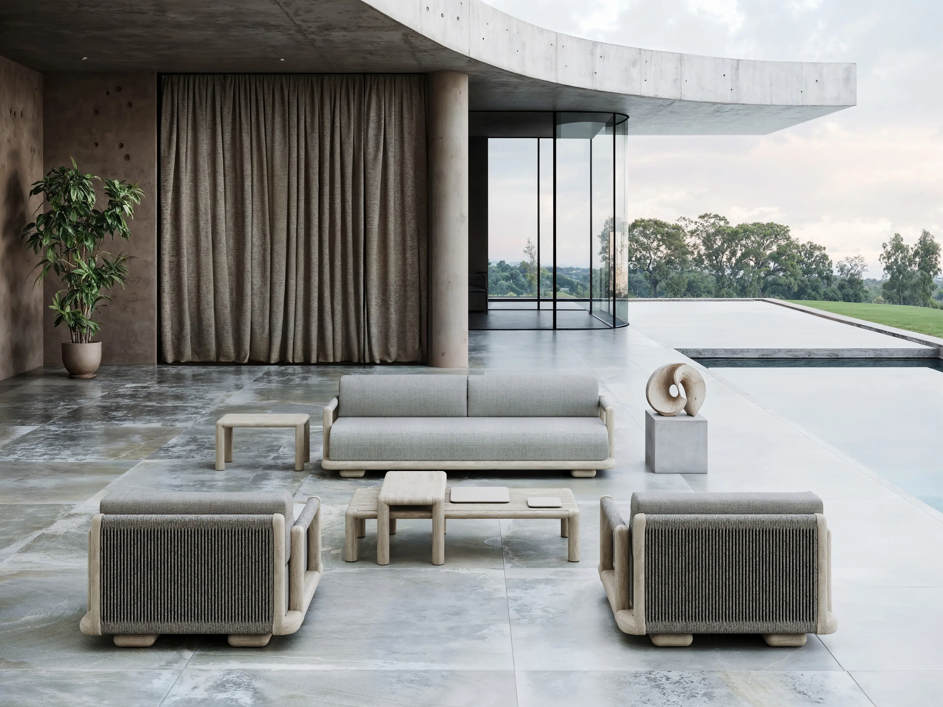 SNOC - Caleo - Ash 2 Seater Sofa