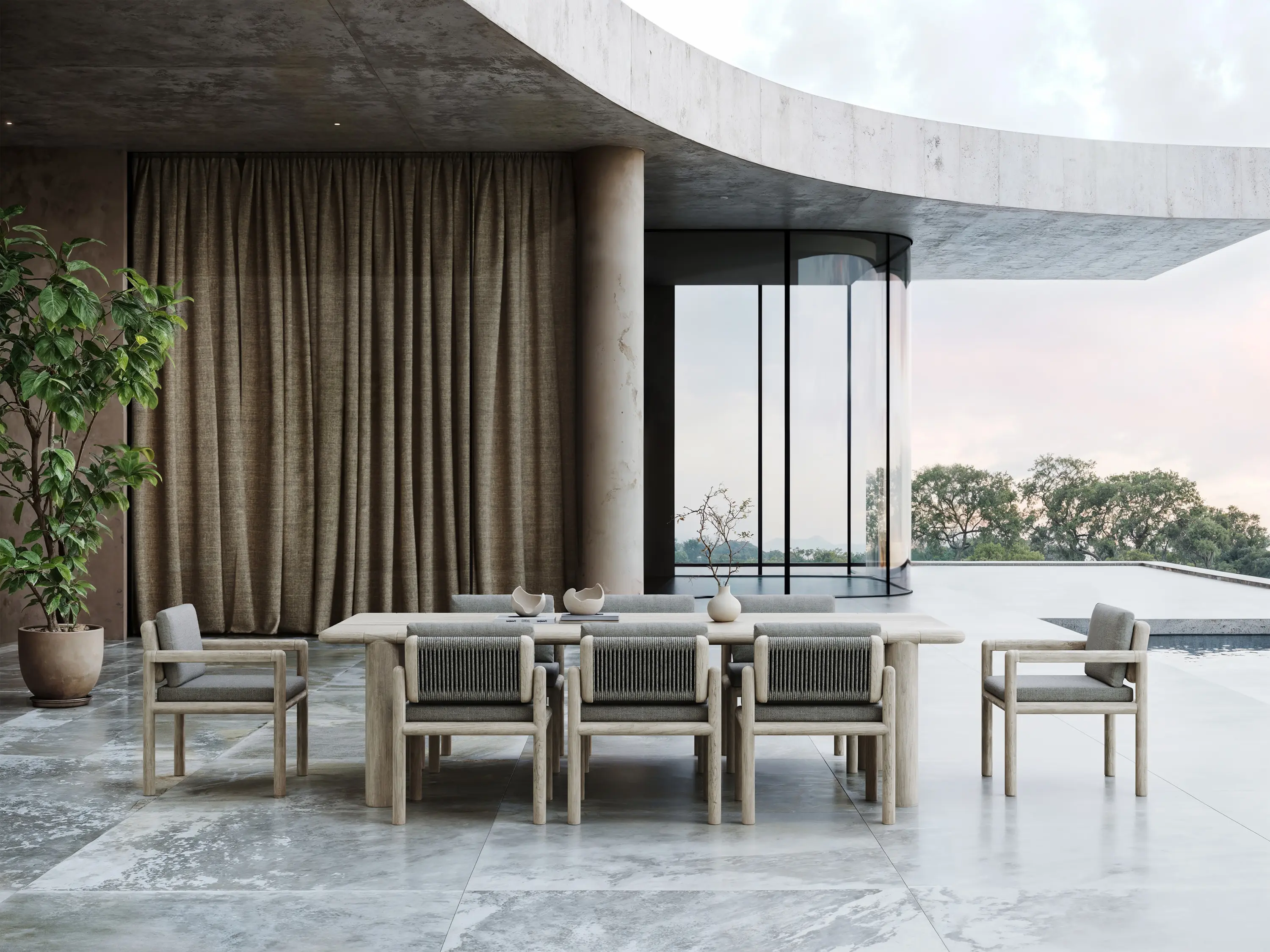 SNOC - Caleo - Ash Dining Set