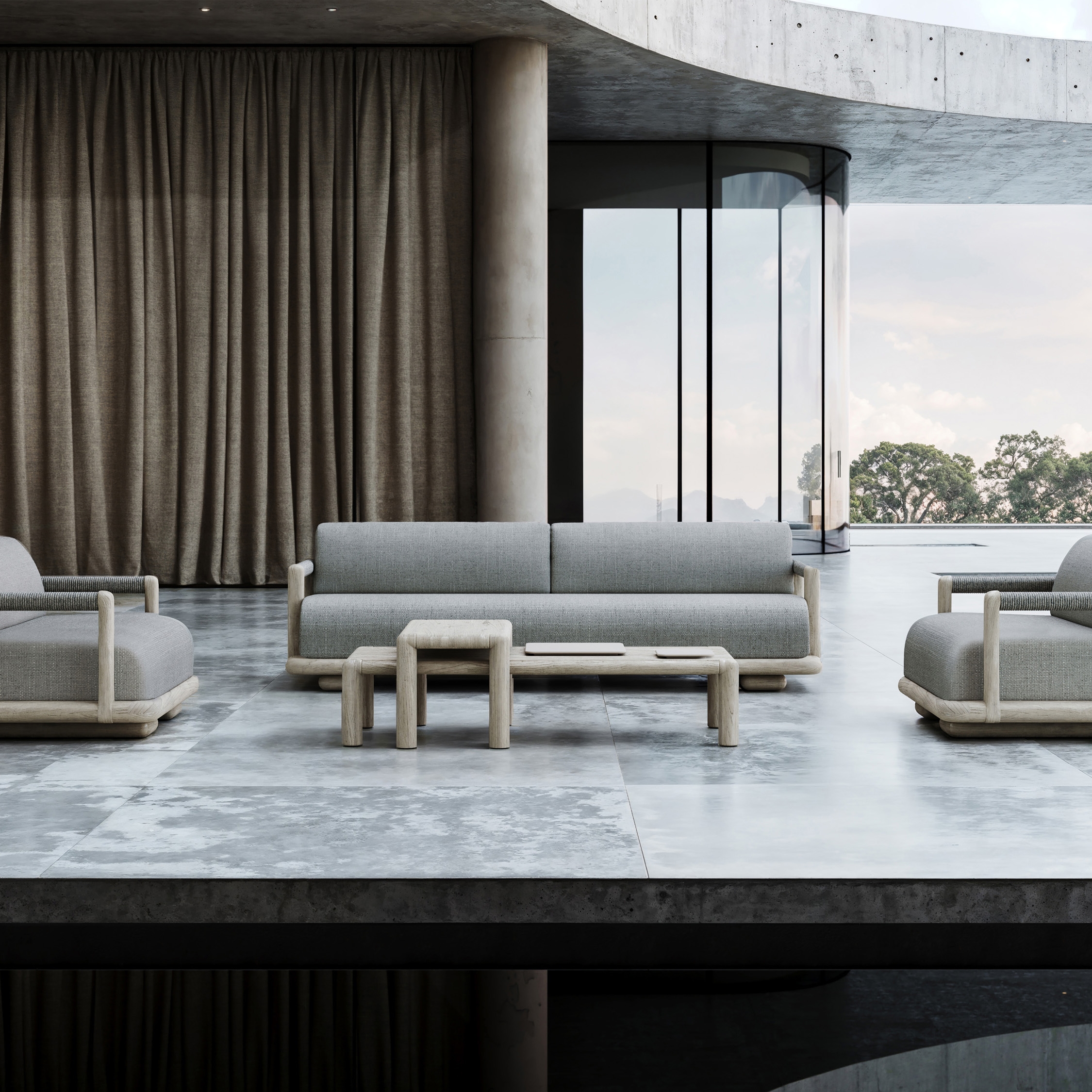 Display product Caleo - Ash Lounge Set from manufacturer SNOC