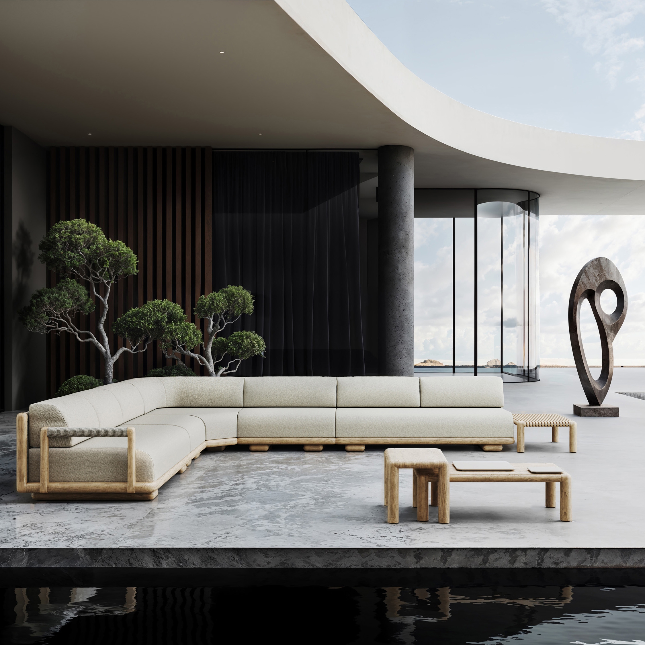 Mostra il prodotto Caleo - Natural Corner Set del produttore SNOC
